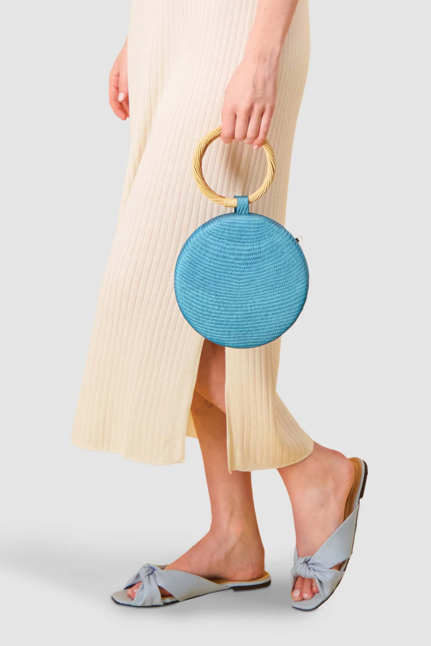 Serpui Turquoise Serena Bun Handbag - Image 2