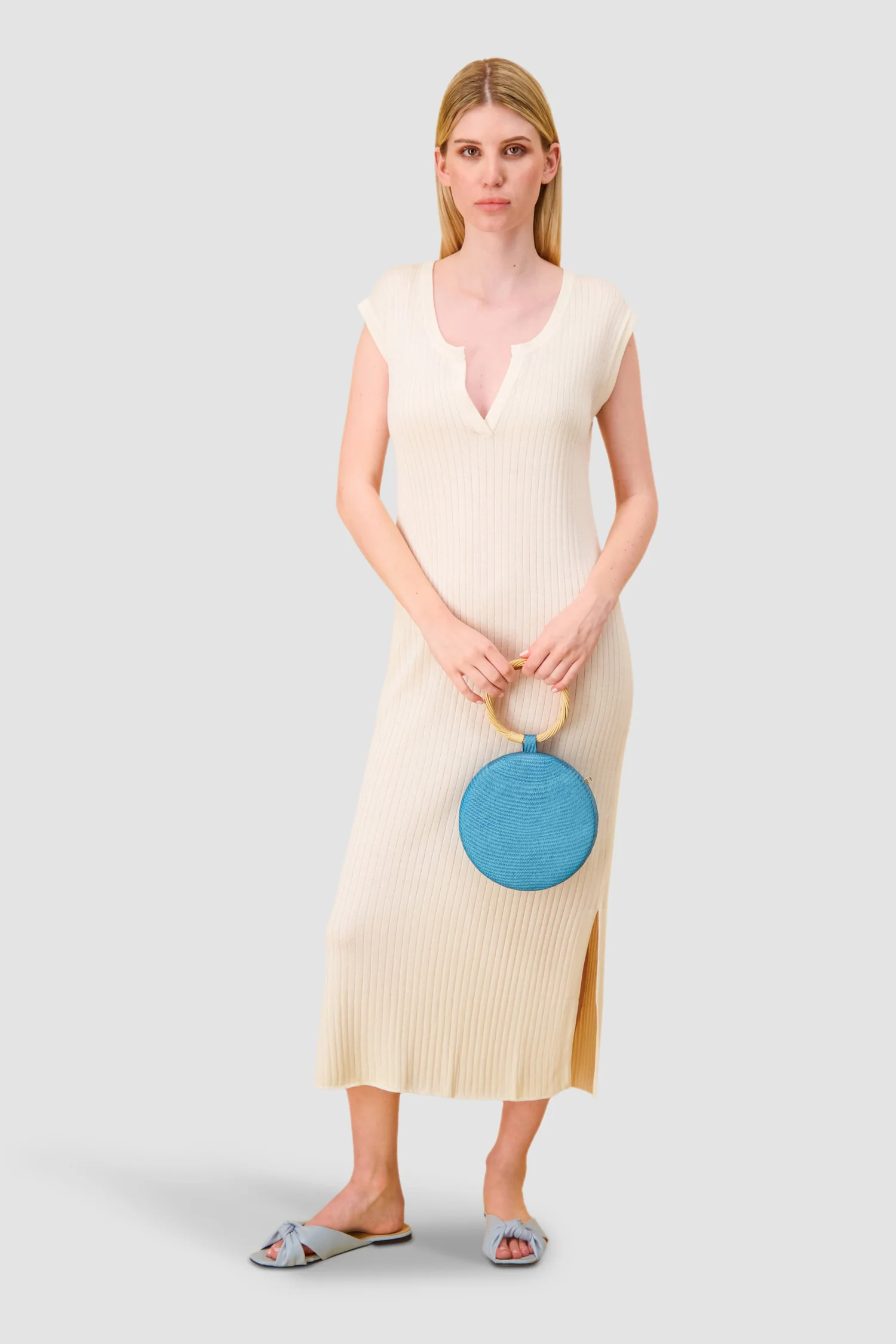 Serpui Turquoise Serena Bun Handbag - Image 5