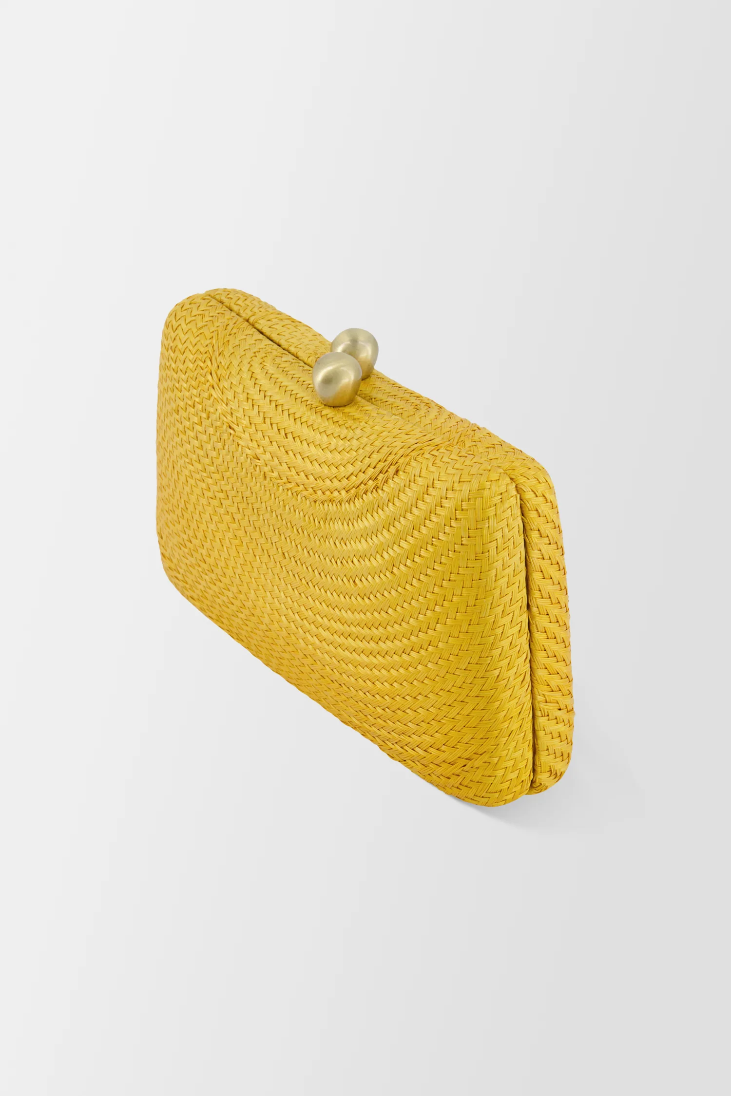 Serpui Yellow Charlotte Bun Clutch - Image 3