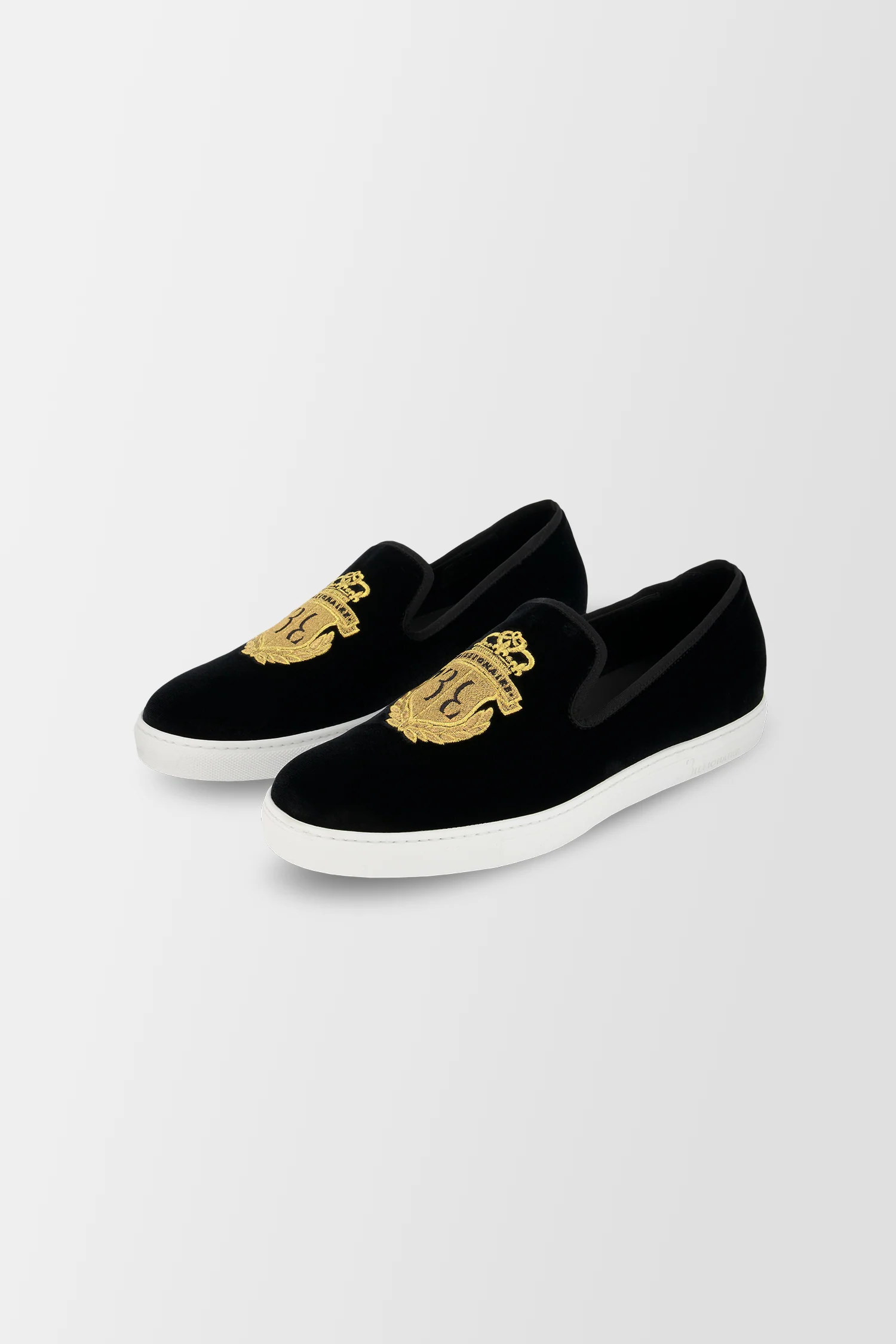 Billionaire Black Gold Crest Loafers - Image 2