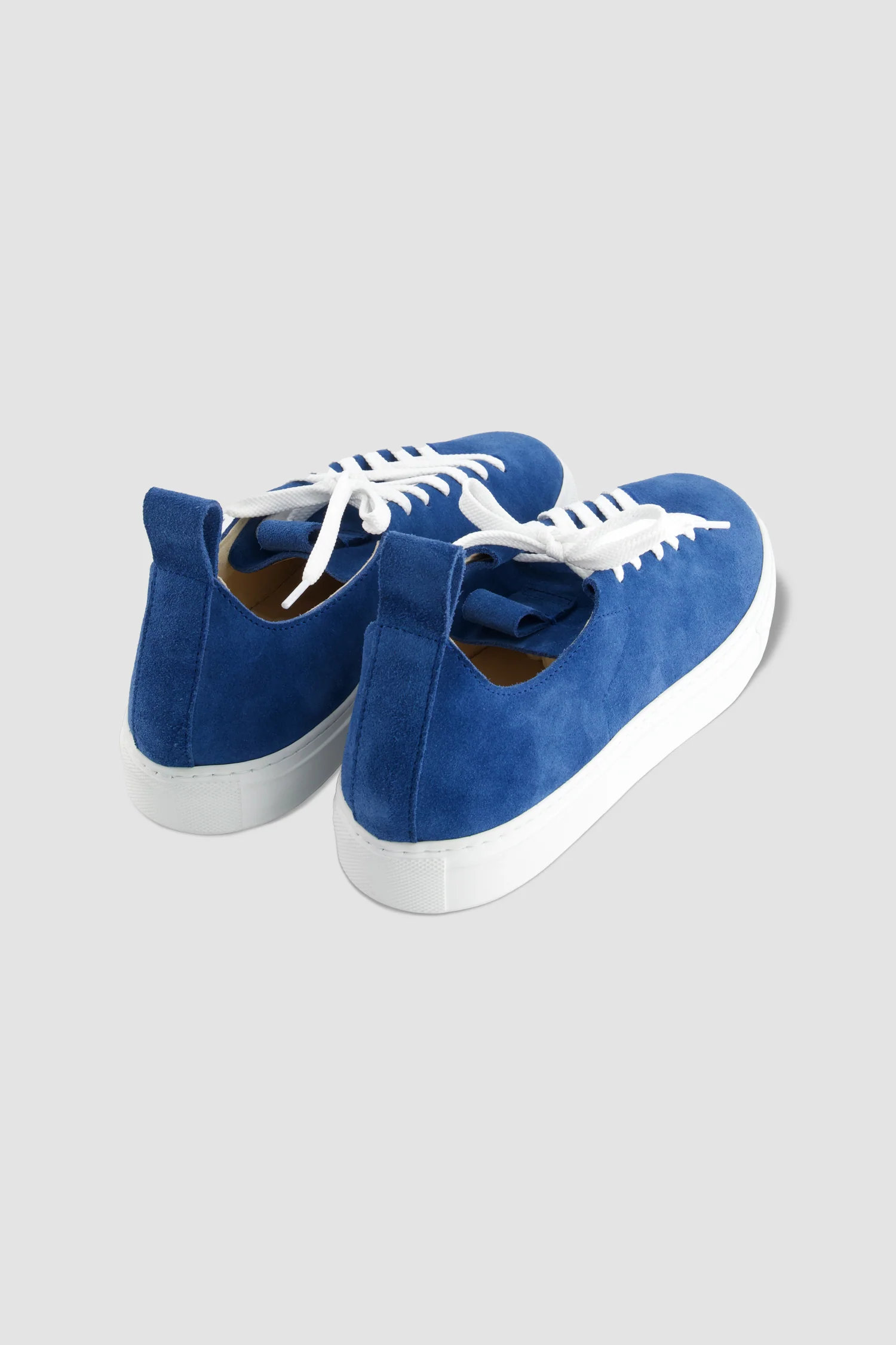 Stefano Bemer Navy Suede Sneakers - Image 3