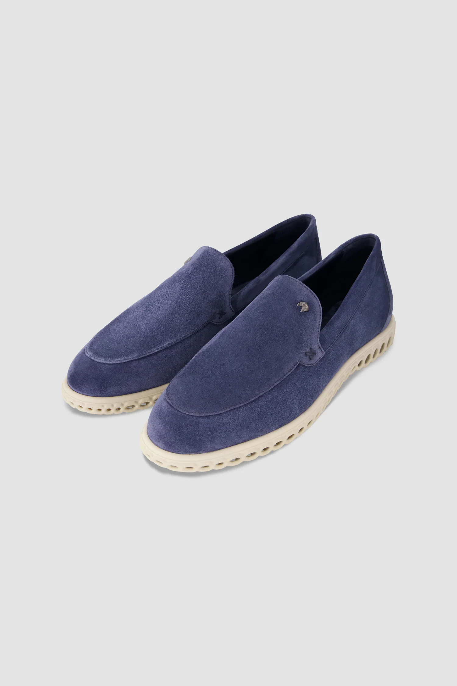Stefano Ricci Suede Loafers Navy - Image 3