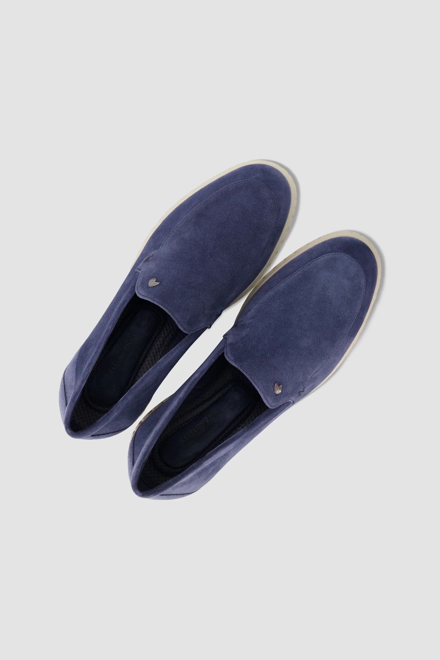 Stefano Ricci Suede Loafers Navy - Image 6