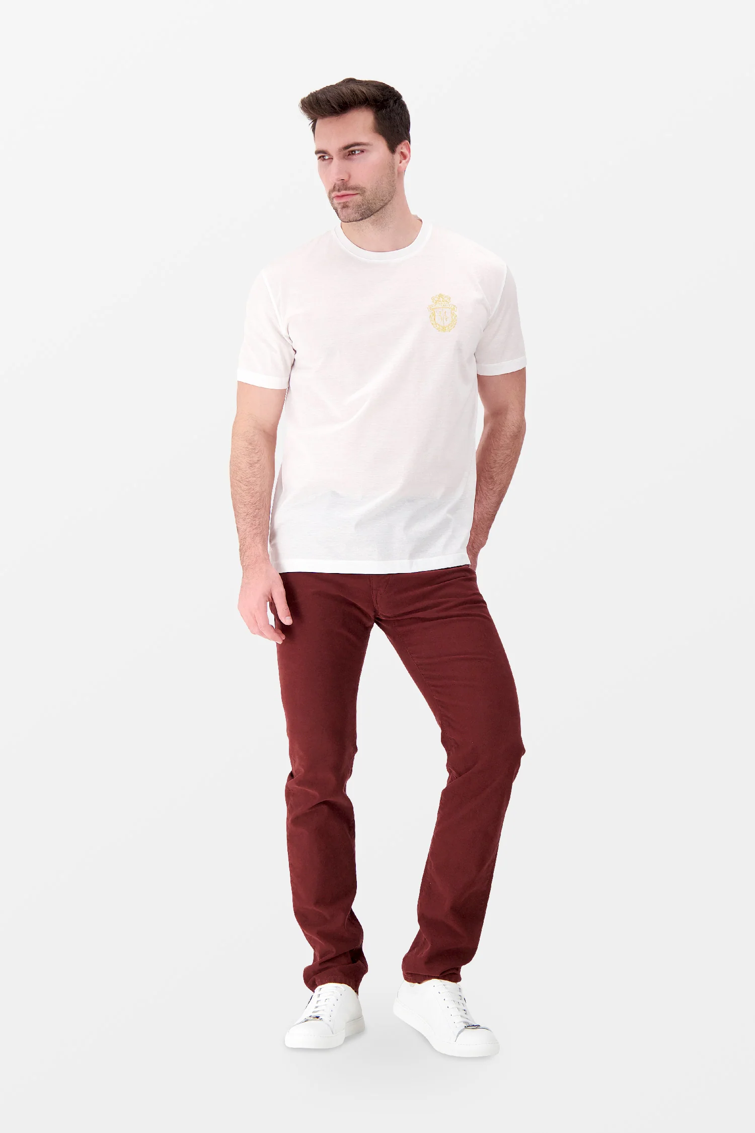 Billionaire White SS Crest T-Shirt - Image 6