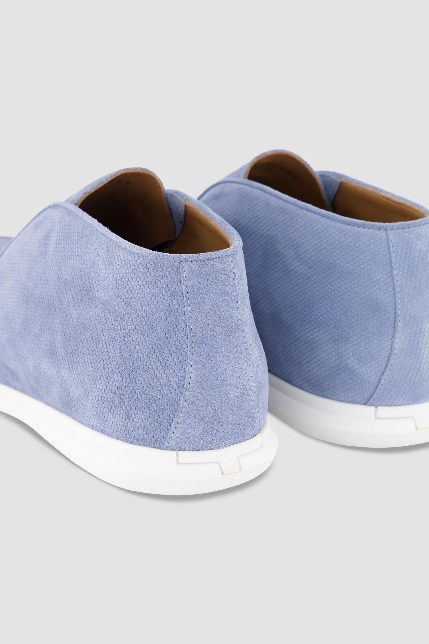Testoni Dew/White Portofino Desert Printed Suede Calf Shoes - Image 4