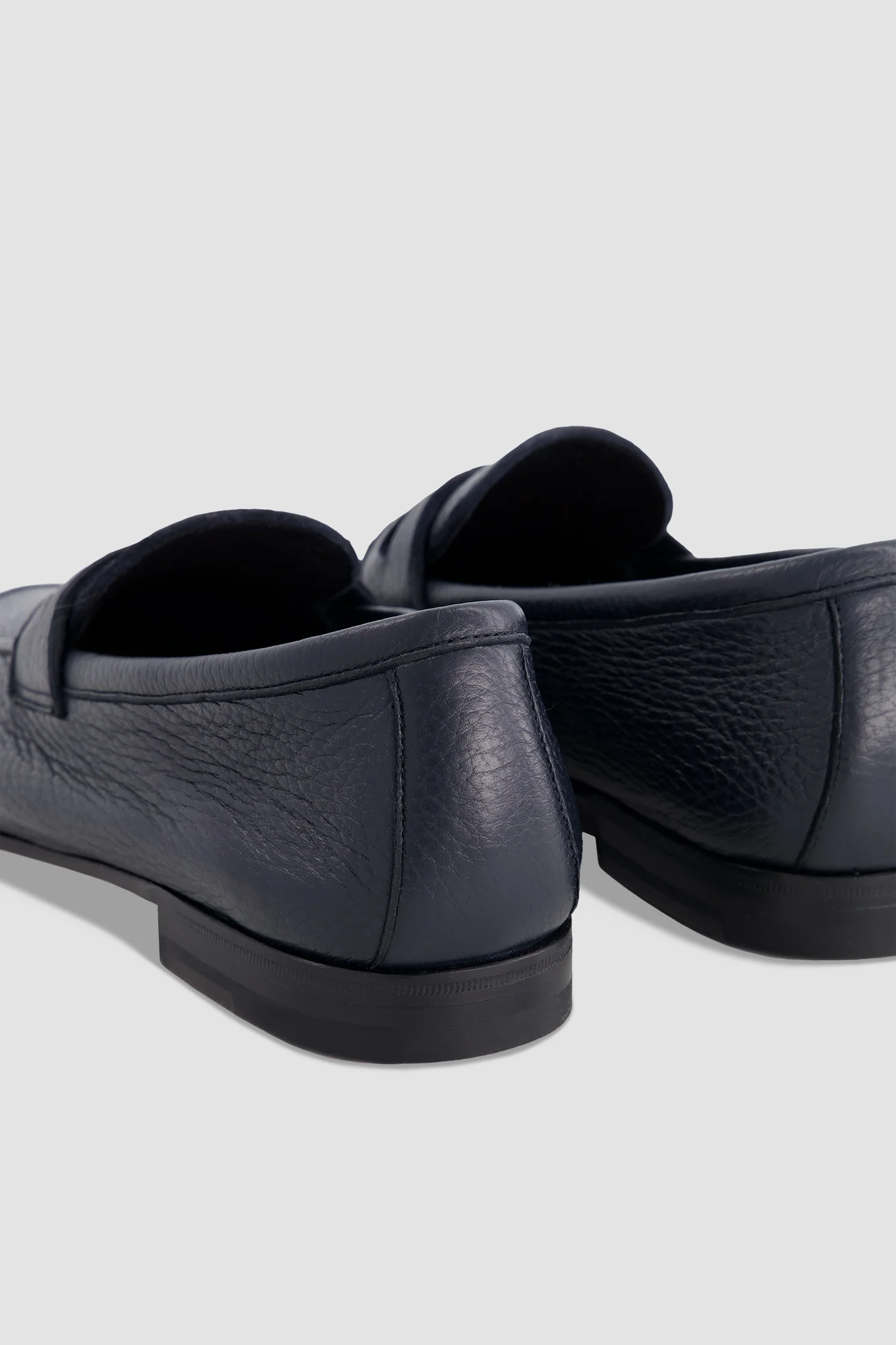 Testoni Pebbled Calfskin Penny Loafers - Image 4