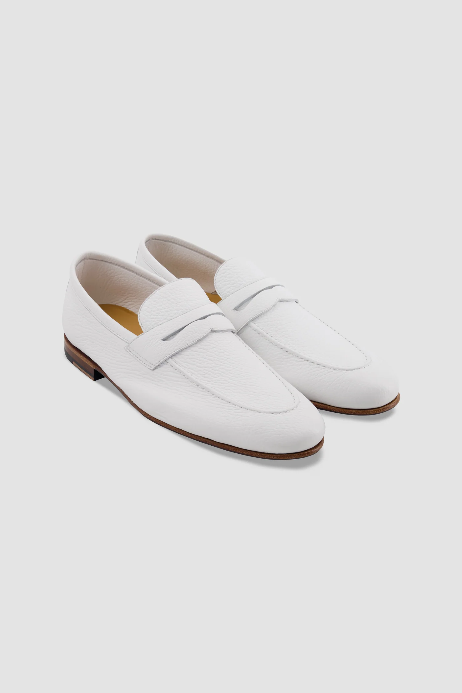 Testoni Pebbled Calfskin Penny Loafers - Image 2