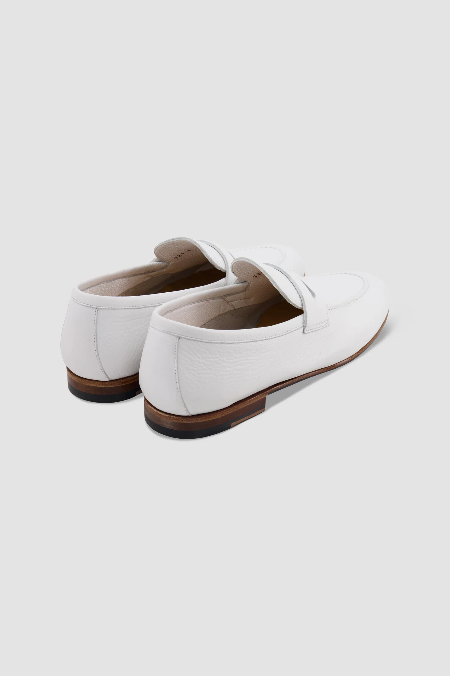 Testoni Pebbled Calfskin Penny Loafers - Image 4
