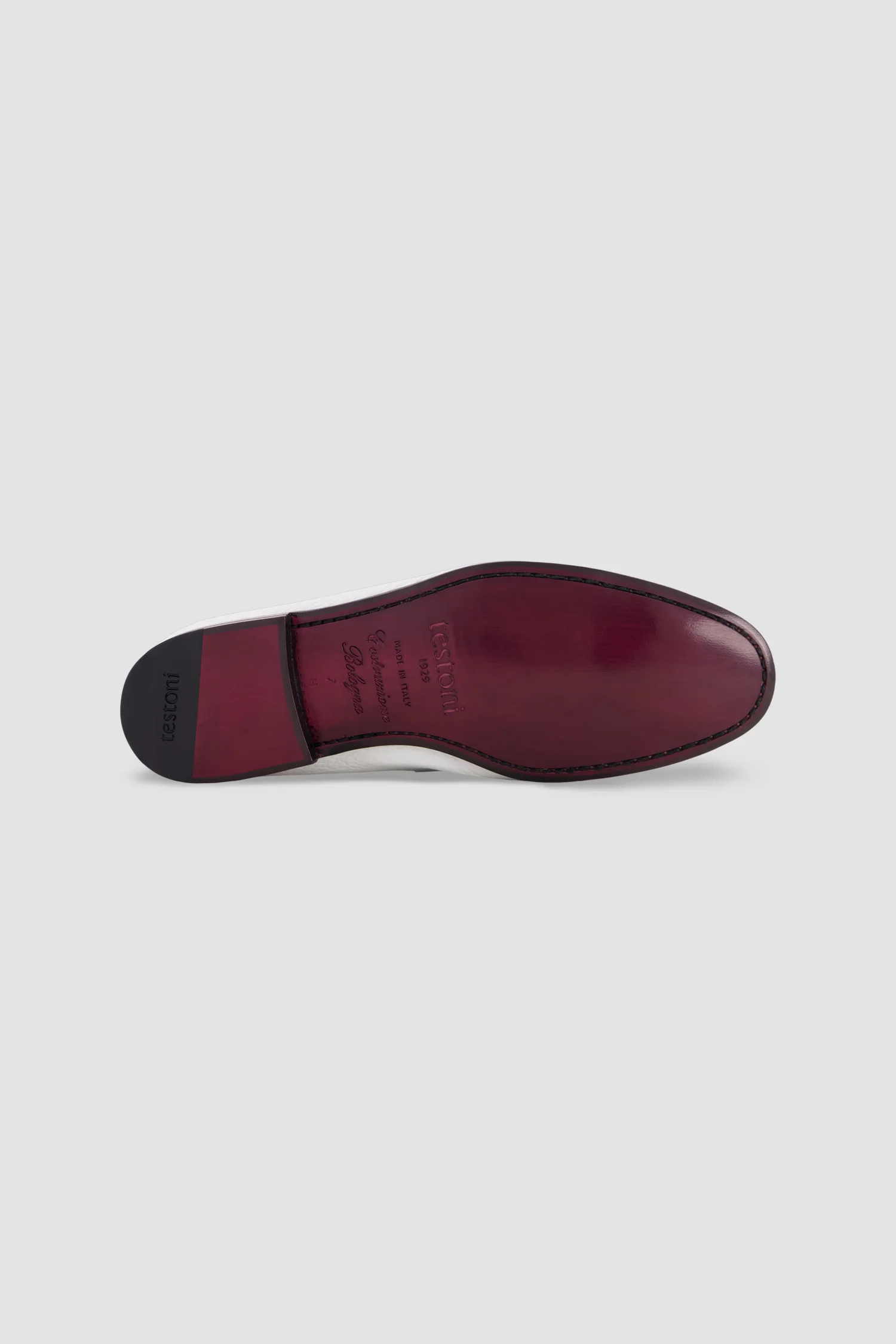 Testoni Pebbled Calfskin Penny Loafers - Image 6
