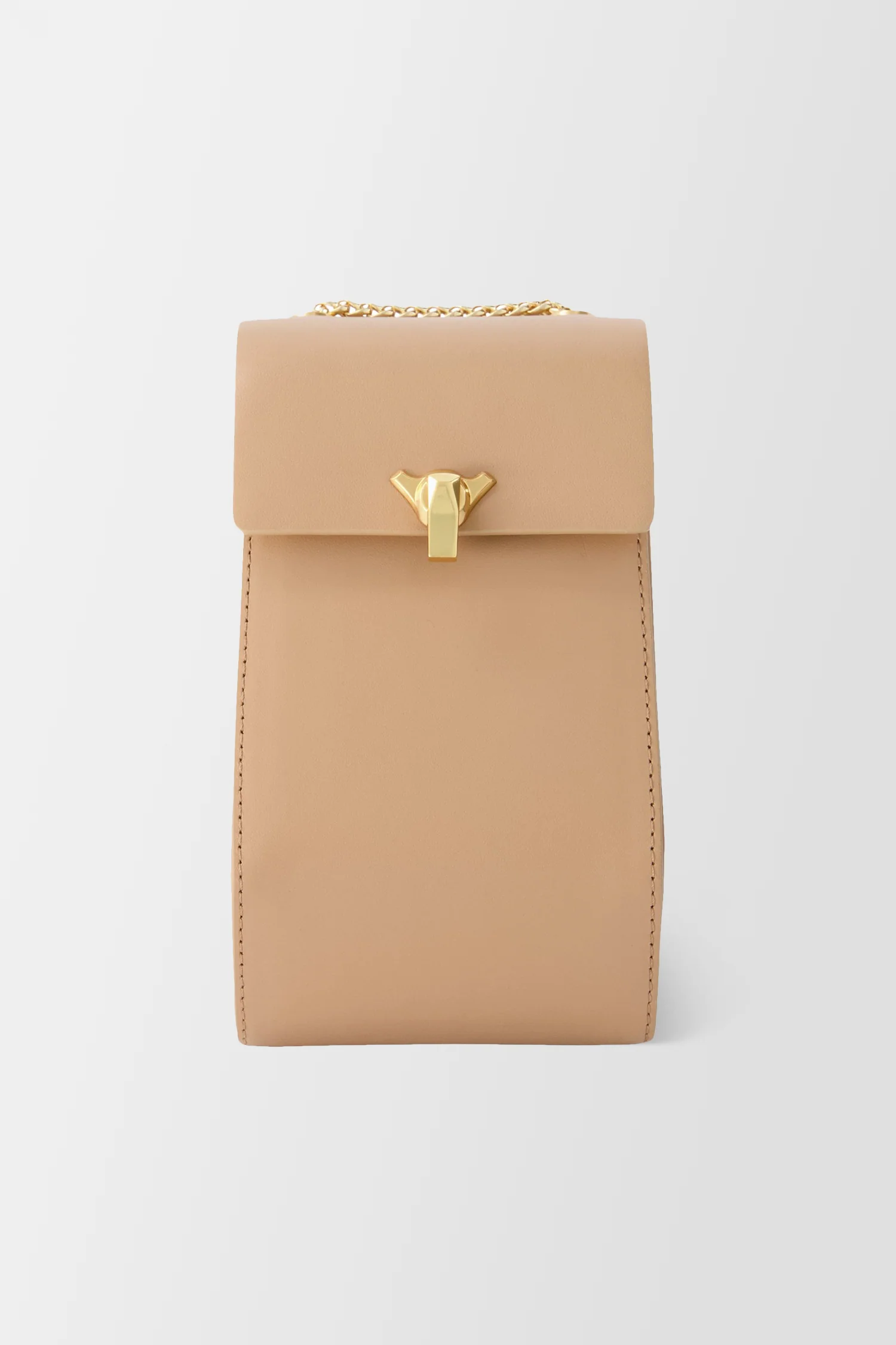 The Volon Beige Phone Case Bag