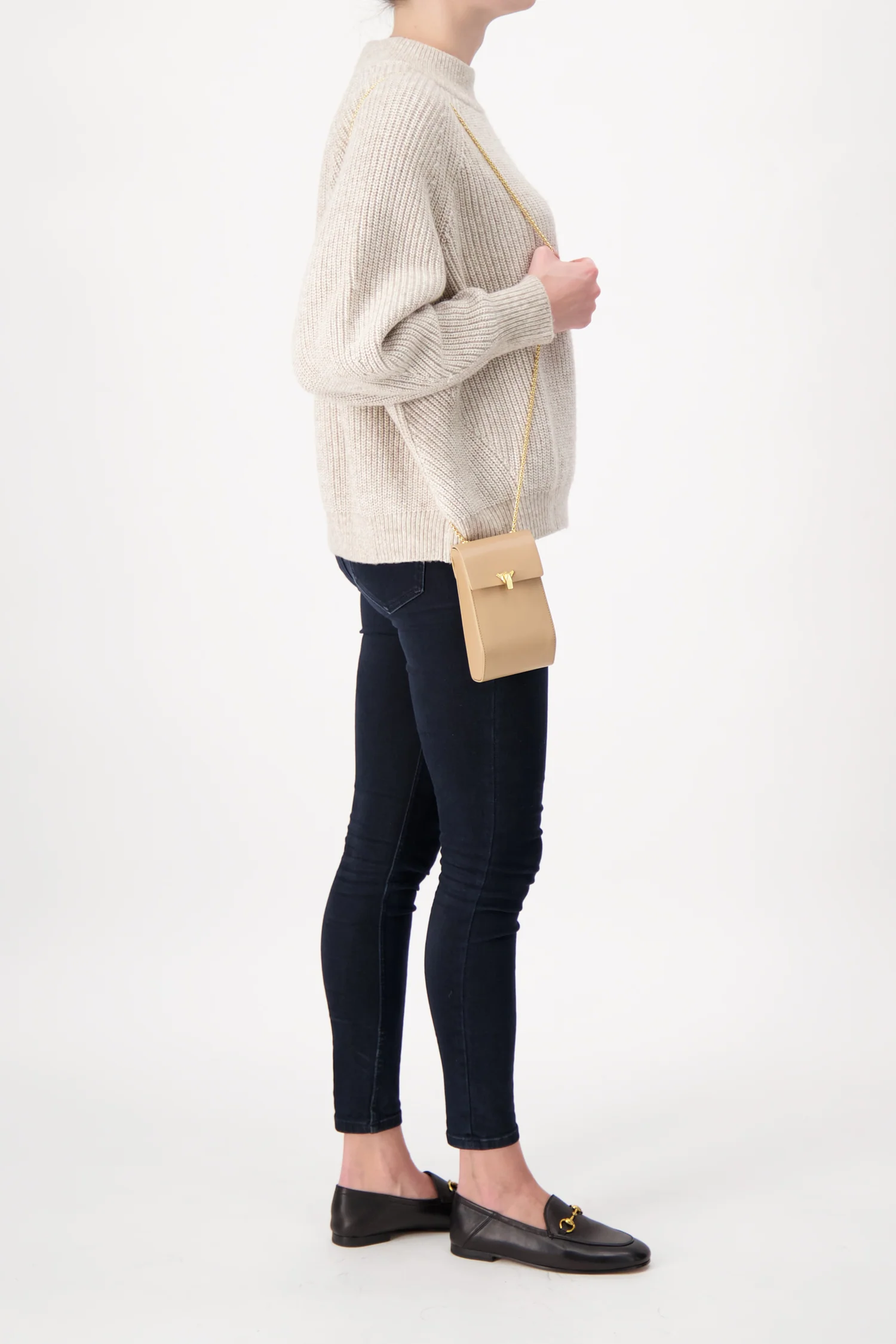 The Volon Beige Phone Case Bag - Image 2