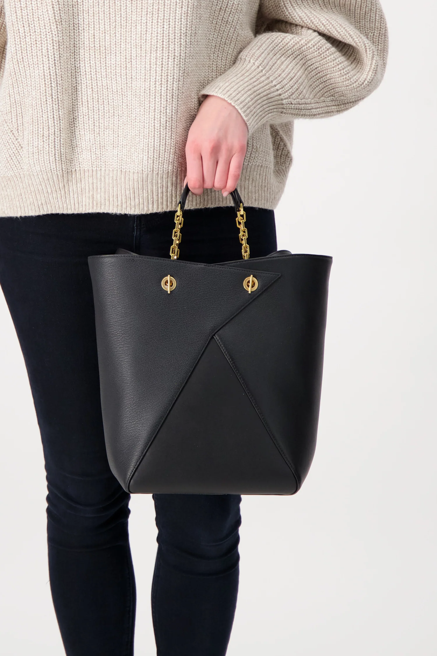 The Volon Black Mani Shopper Bag - Image 2