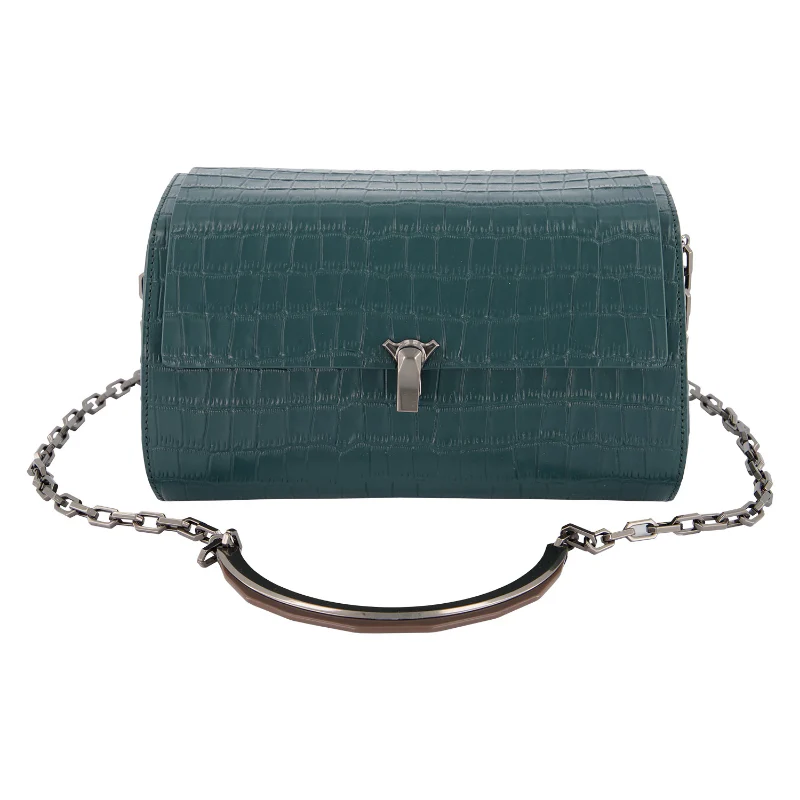 The Volon Forest Crocodile Print PO Trunk Bag - Image 5