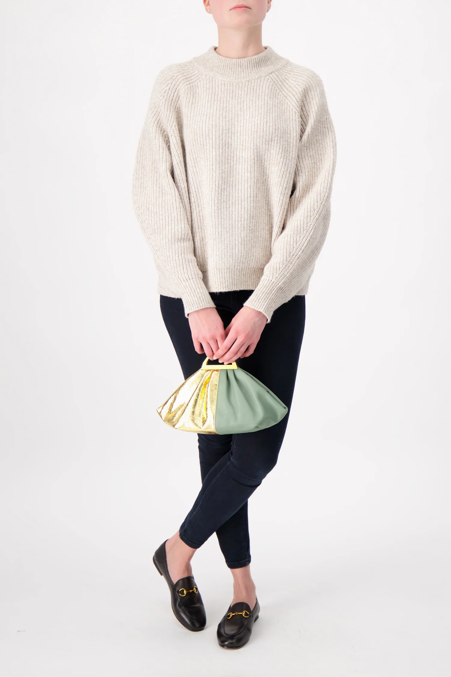 The Volon Gold/Military Gabi Mini Handbag - Image 2