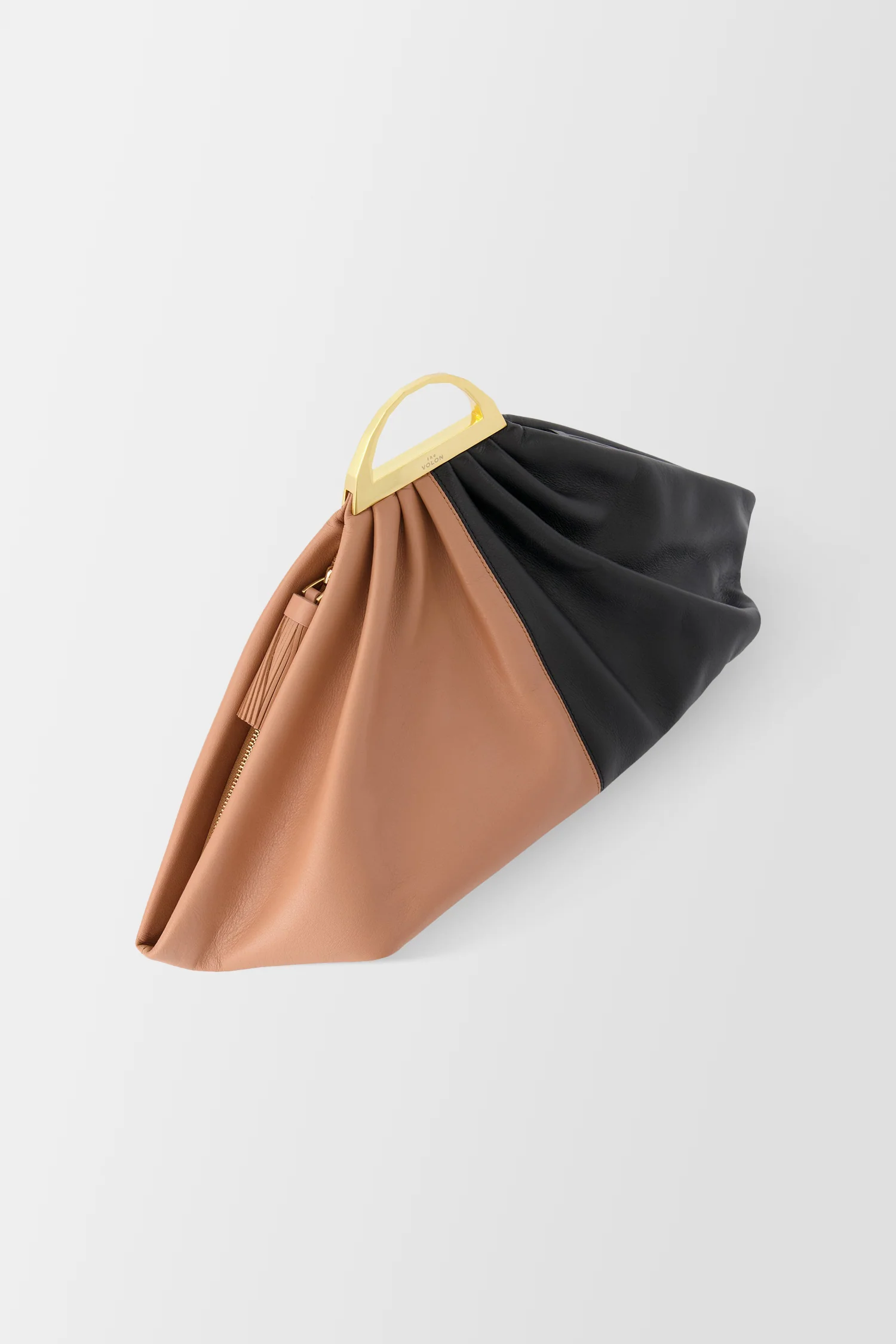 The Volon Maple/ Black Gabi Handbag - Image 4