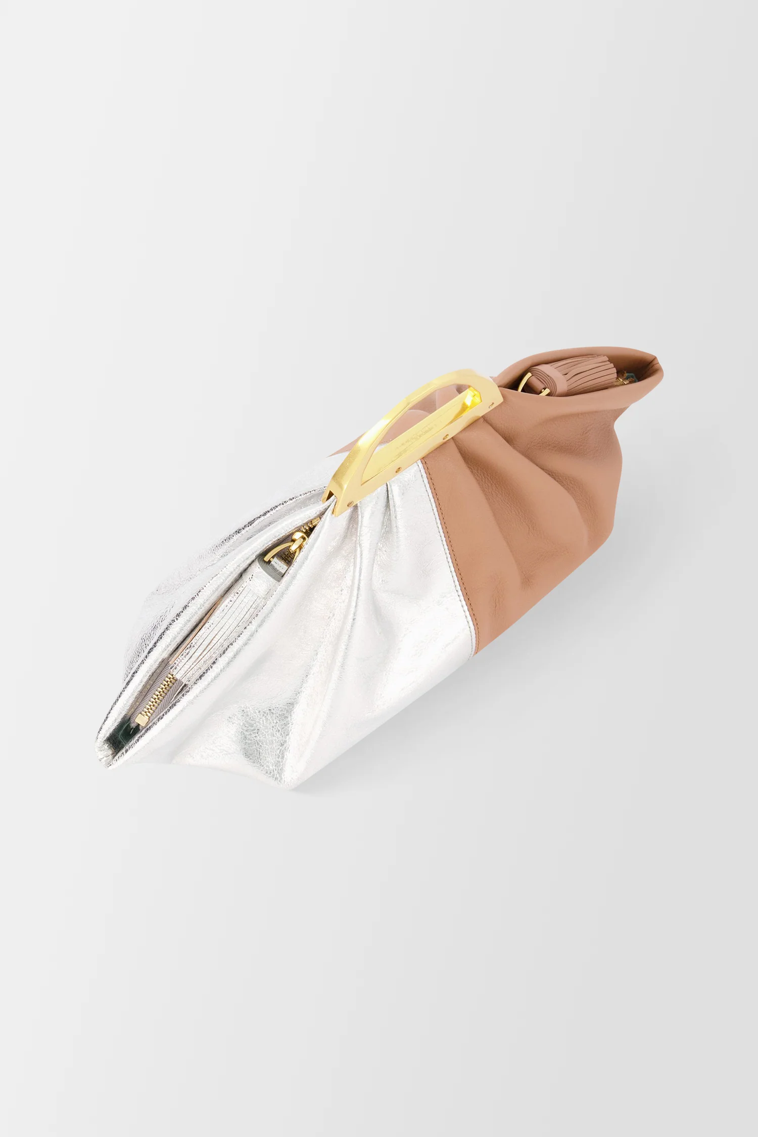 The Volon Maple/Silver Gabi Mini Handbag - Image 3