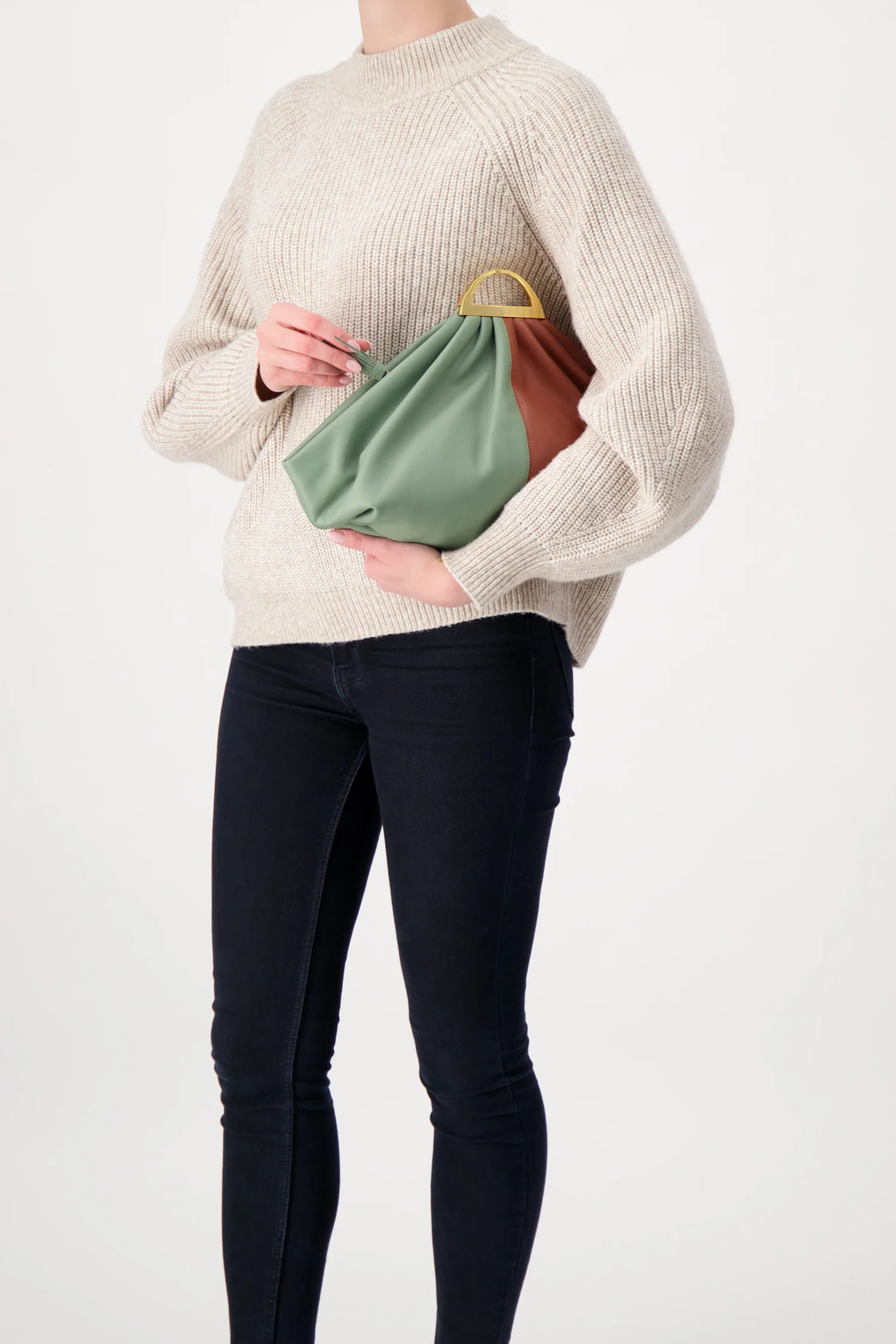 The Volon Military/Tan Gabi Handbag - Image 2