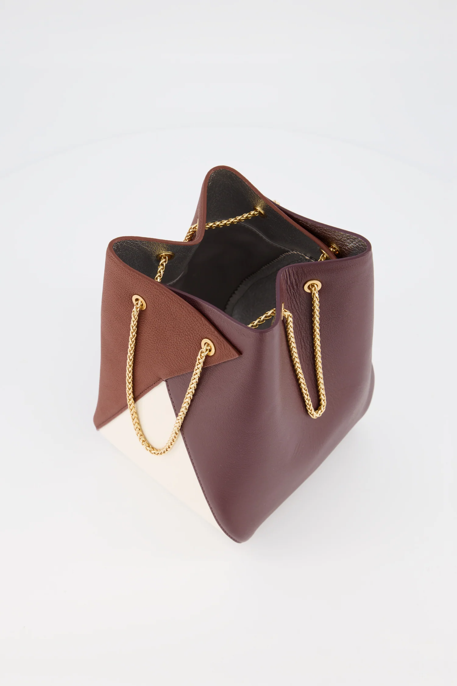The Volon Noche Brown/Wine Mani Bucket Bag - Image 3