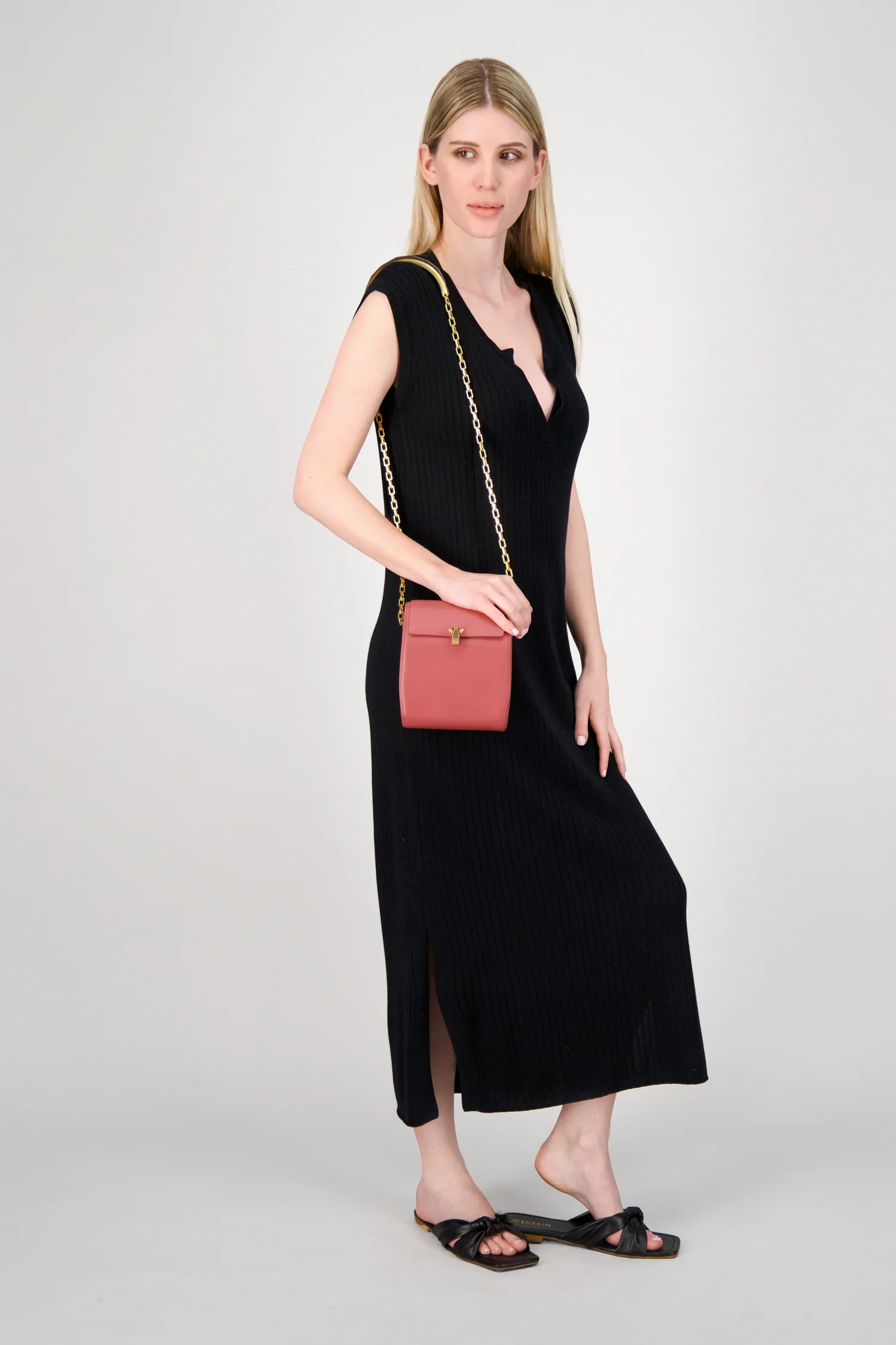 The Volon Pink PO Leather Box Bag - Image 6