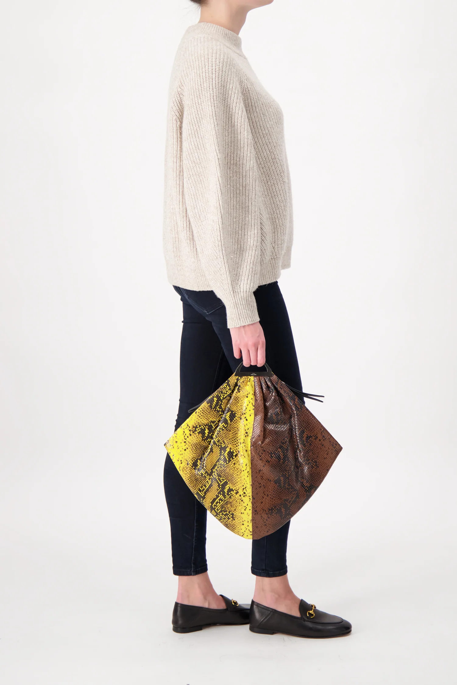 The Volon Pyhton Print Gao Bag - Image 2
