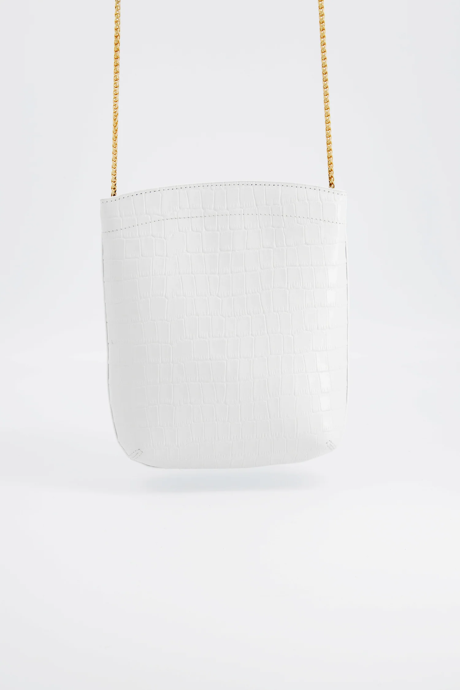 The Volon White E.Z. Carry Croco-Embossed Bag - Image 3
