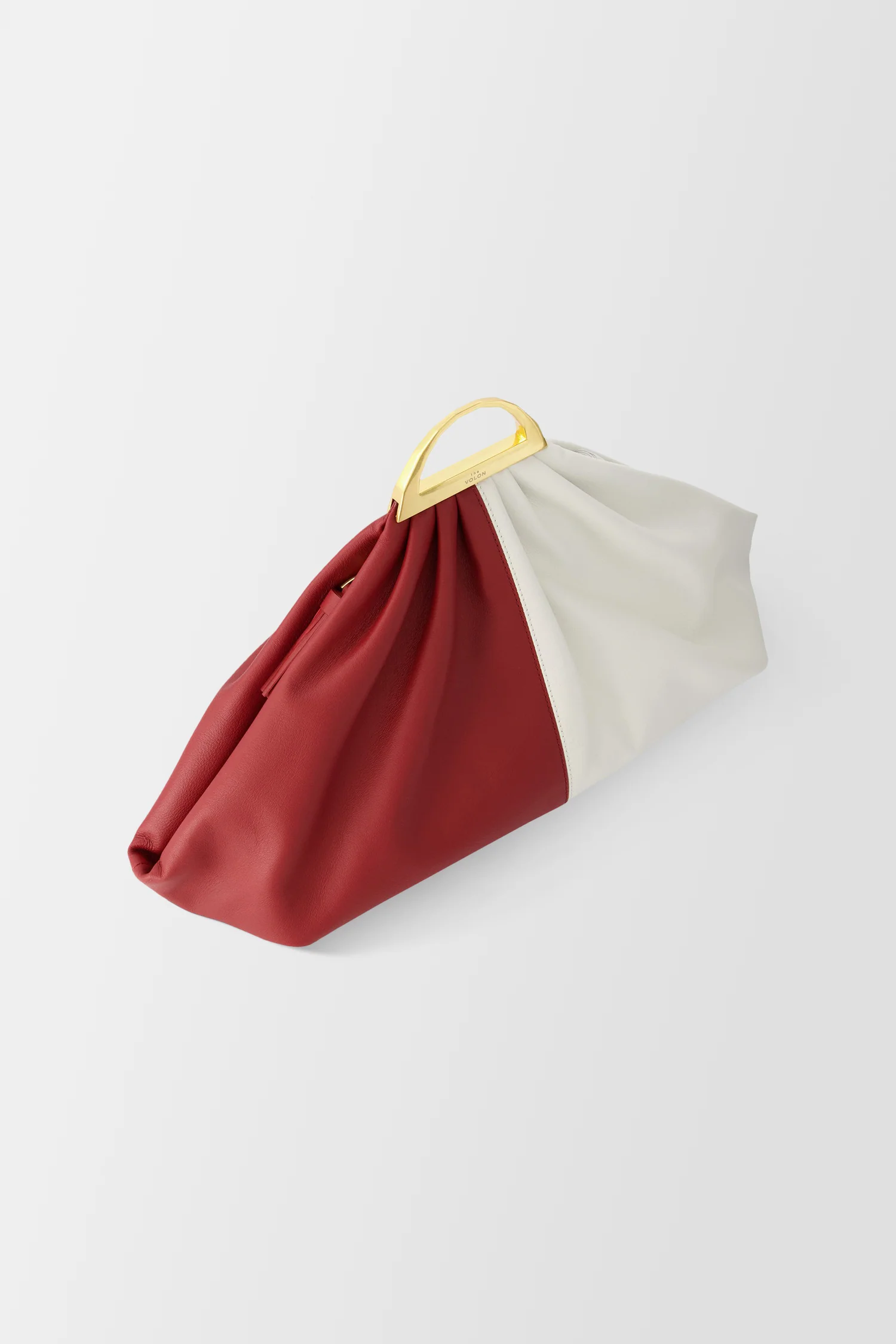 The Volon Wine/White Gabi Handbag - Image 3