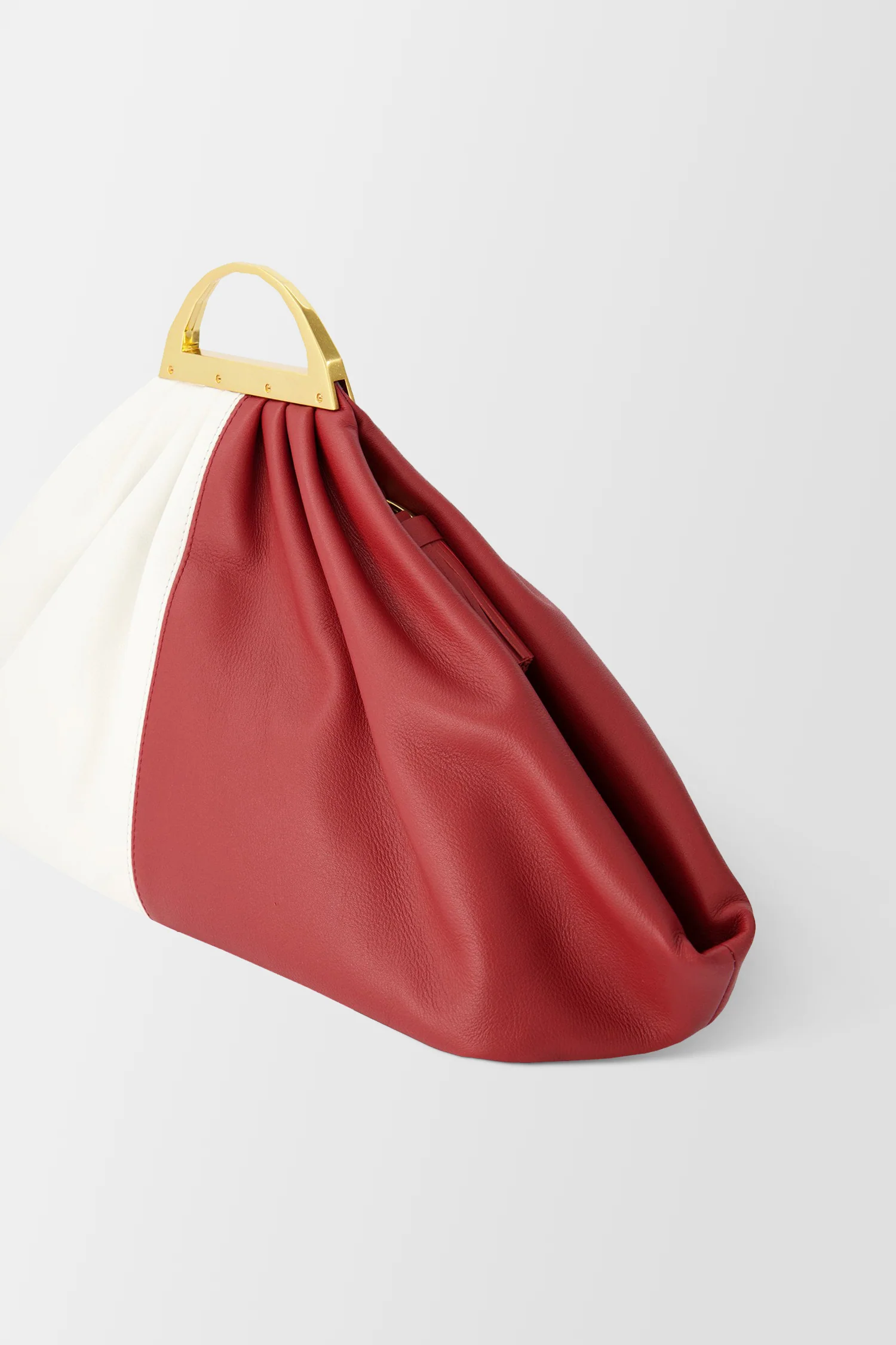 The Volon Wine/White Gabi Handbag - Image 4