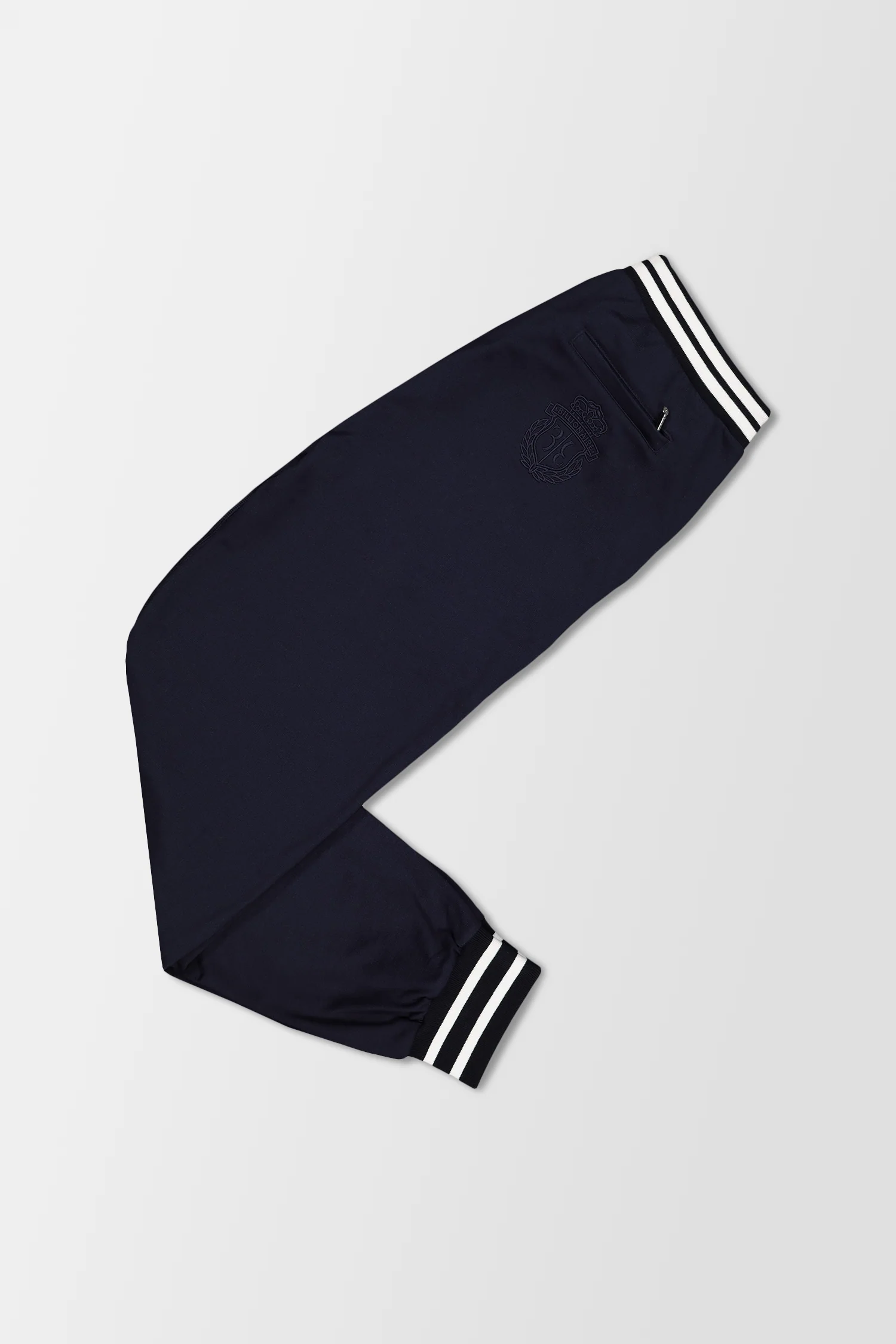Billionaire Dark Blue Crest Jogging Trousers - Image 2