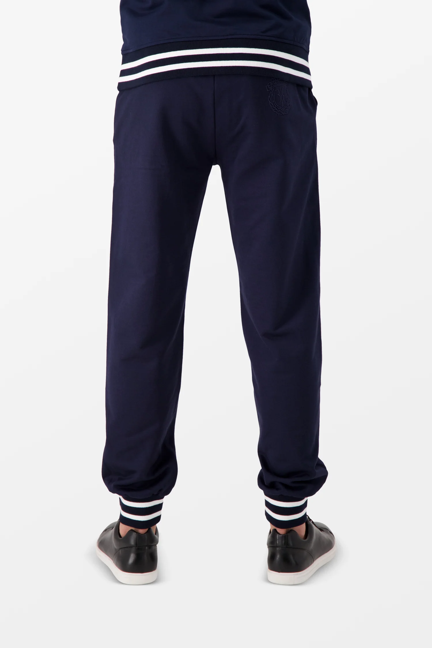 Billionaire Dark Blue Crest Jogging Trousers - Image 5
