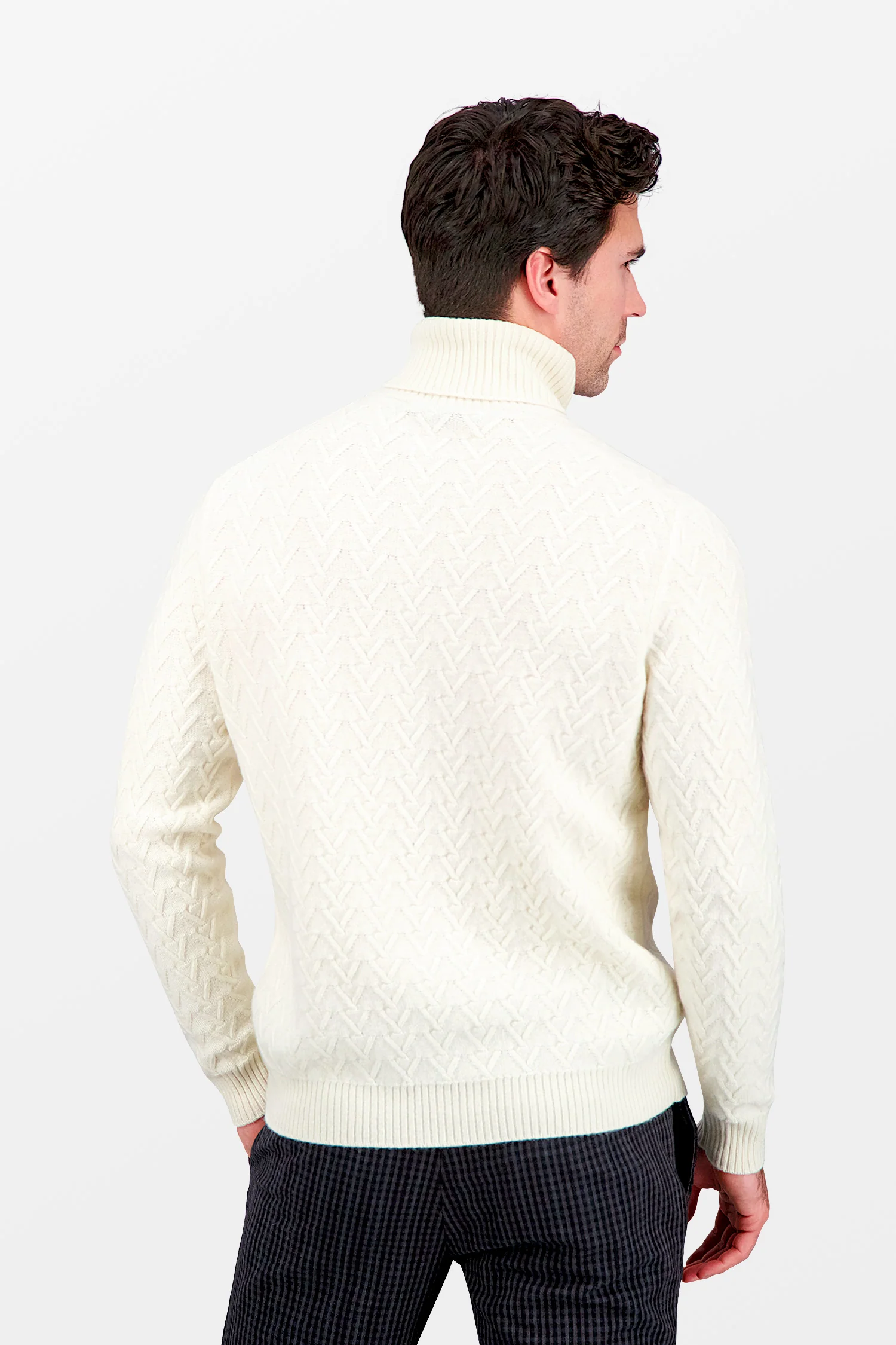 Zanone Beige Turtle Neck Sweater - Image 4