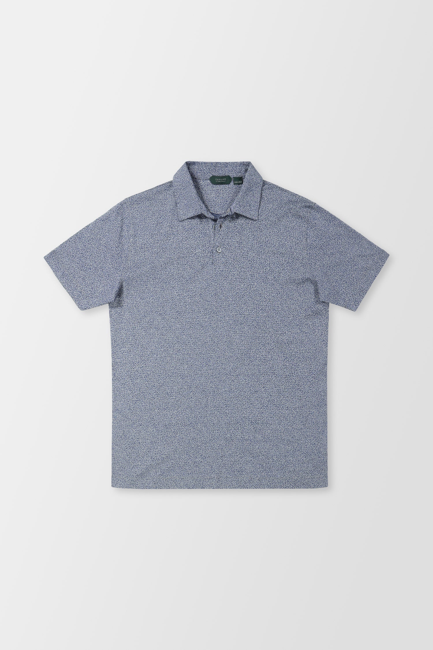 Zanone Blue Classic Polo - Image 3