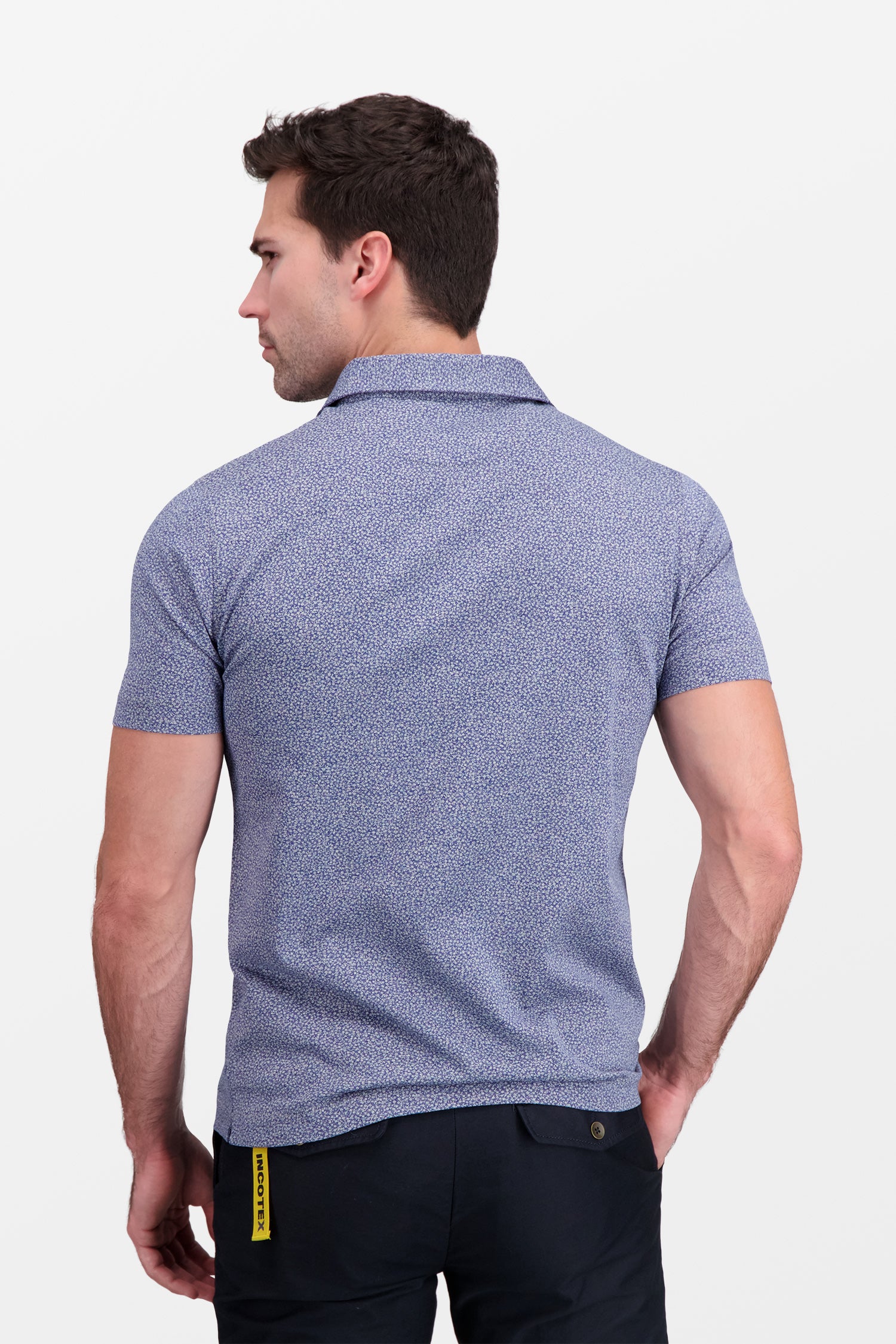Zanone Blue Classic Polo - Image 4
