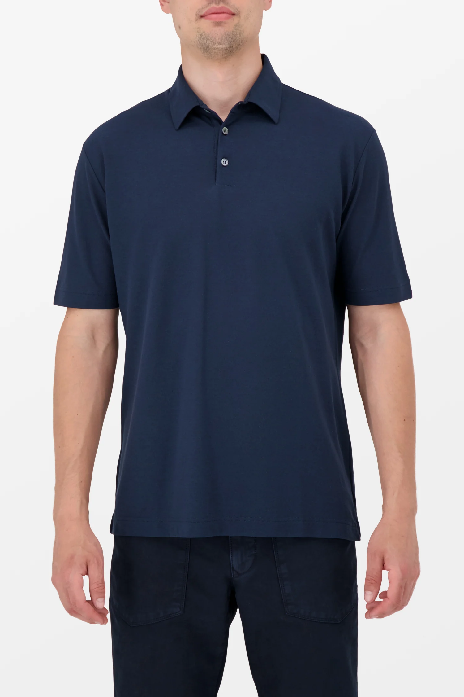 Zanone Navy Polo - Image 2