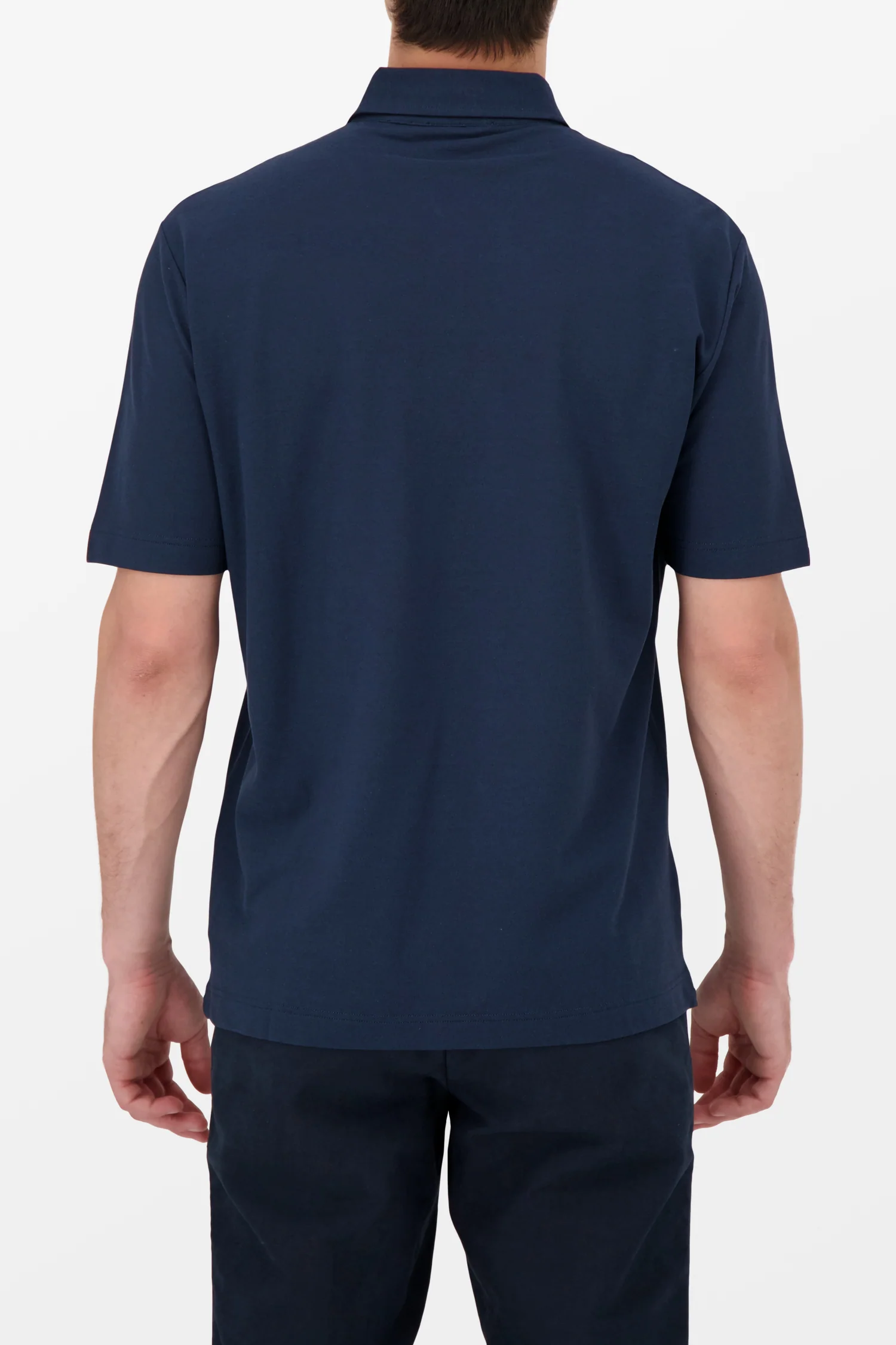 Zanone Navy Polo - Image 5