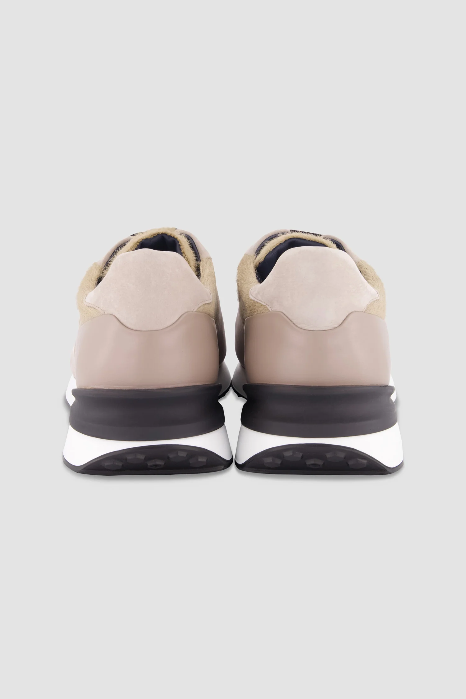 Zilli Beige Suede Calfskin Signature Sneakers - Image 3