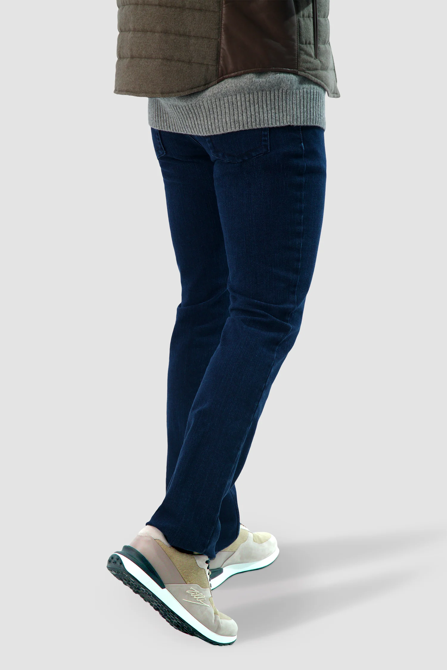 Zilli Beige Suede Calfskin Signature Sneakers - Image 6