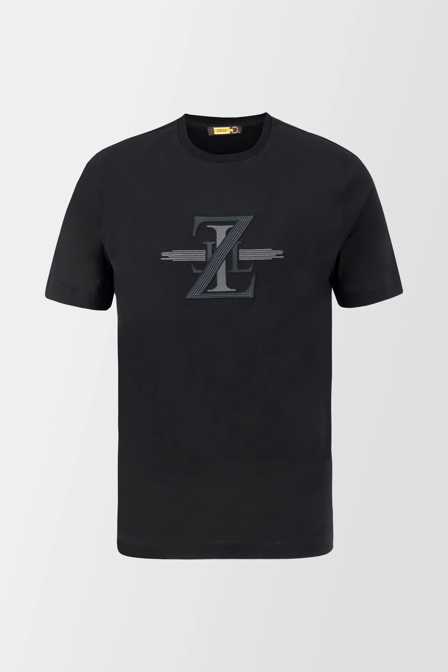 Zilli Black Broderie Pleine T-Shirt