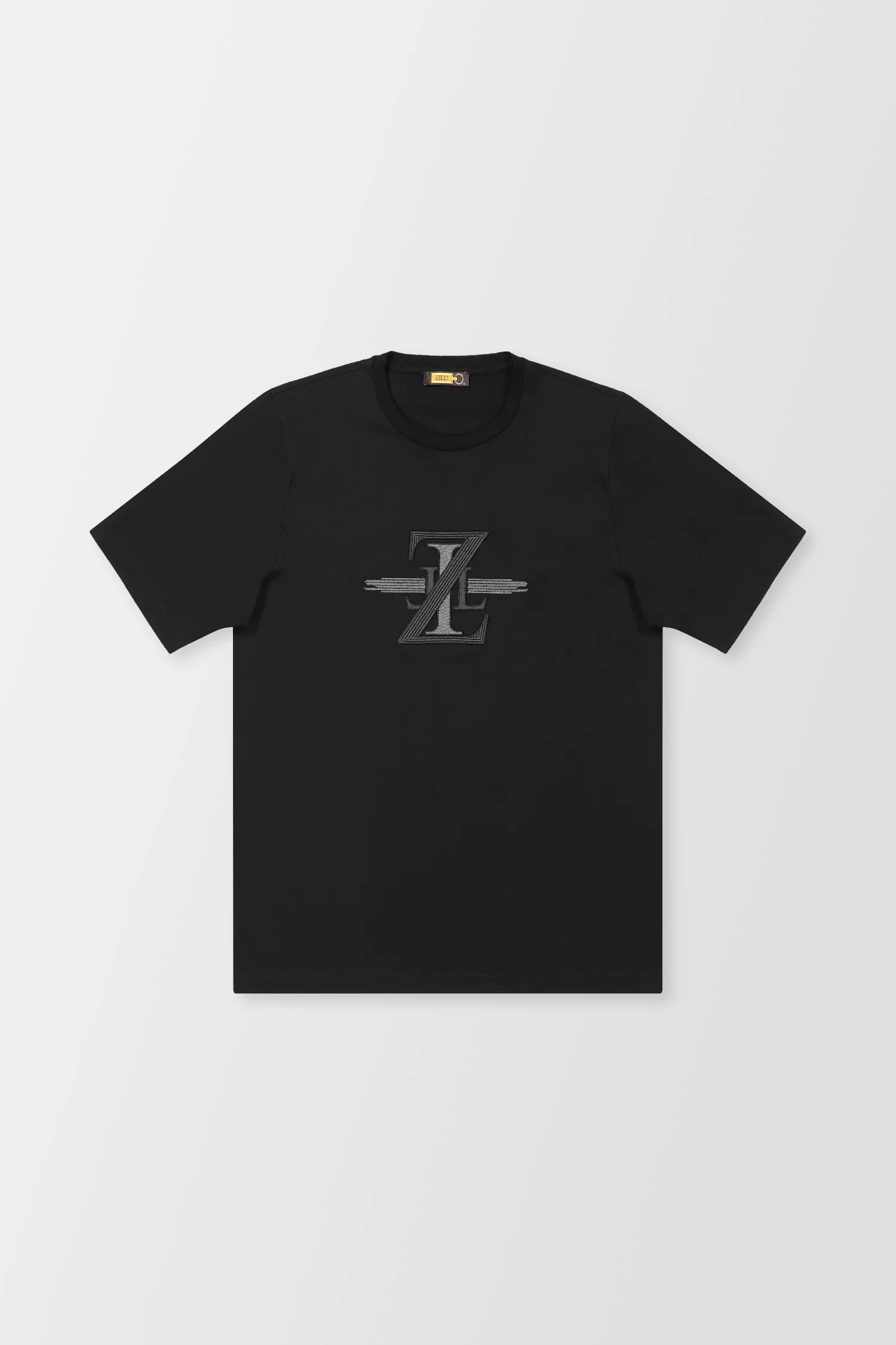 Zilli Black Broderie Pleine T-Shirt - Image 3