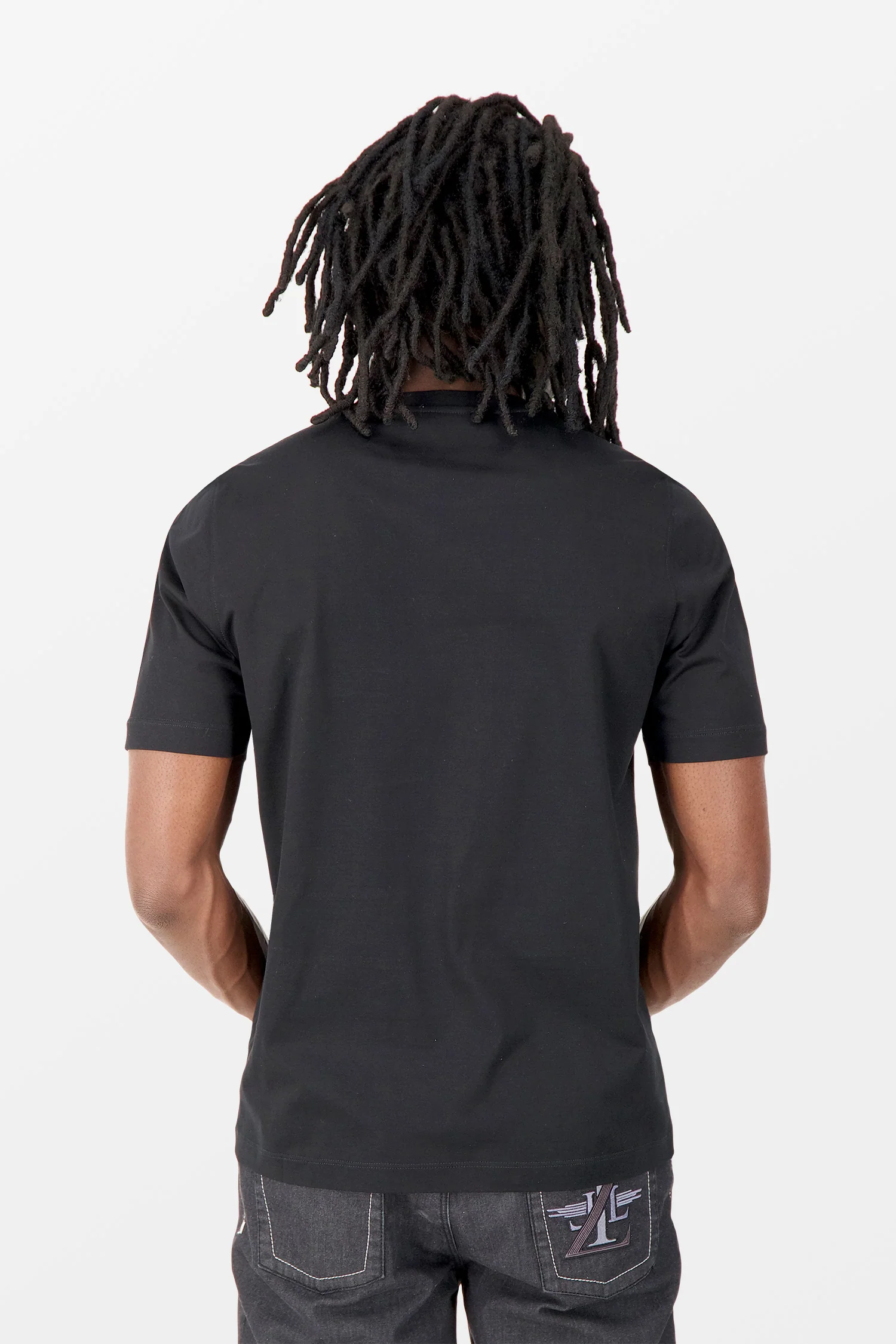 Zilli Black Broderie Pleine T-Shirt - Image 5