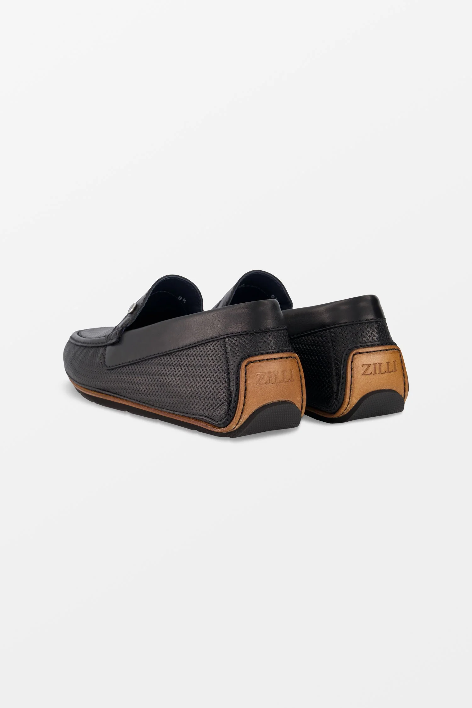 Zilli Black Casual Driving Moccasins - Image 3