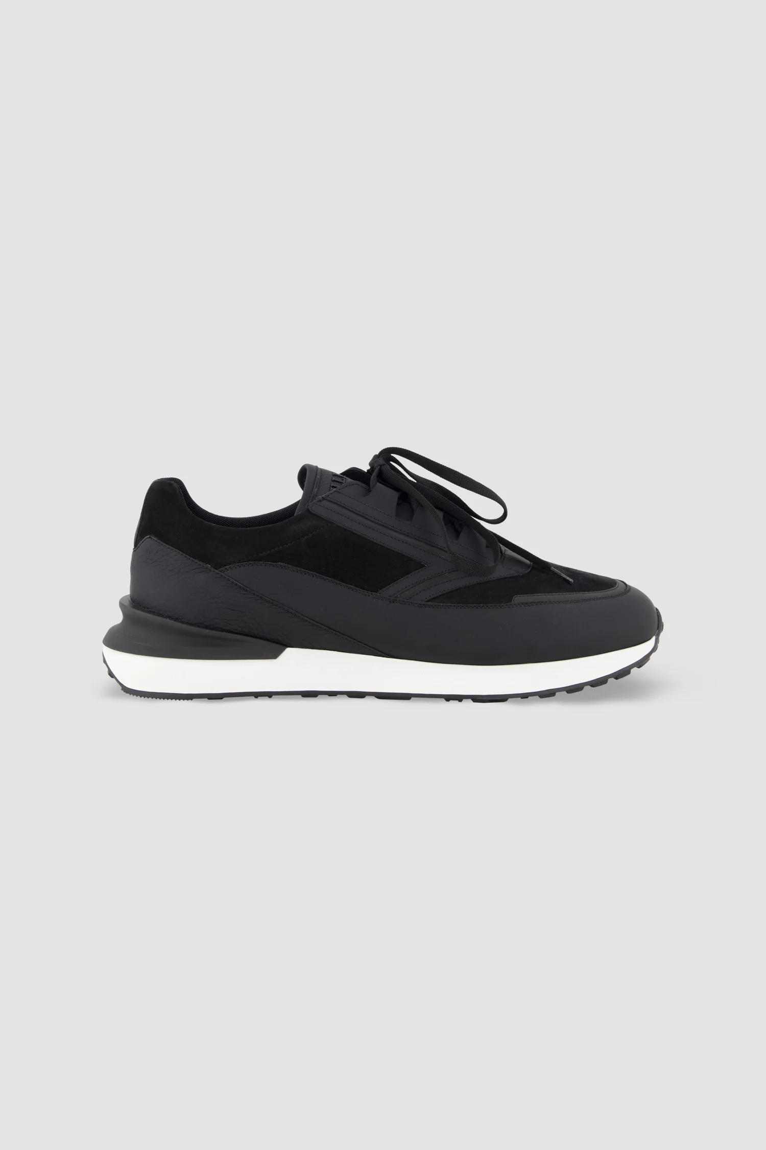 Zilli Black Deerskin Sneakers