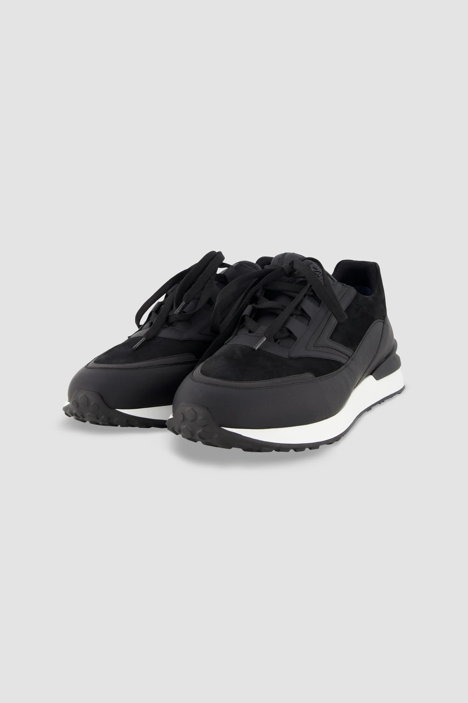 Zilli Black Deerskin Sneakers - Image 2