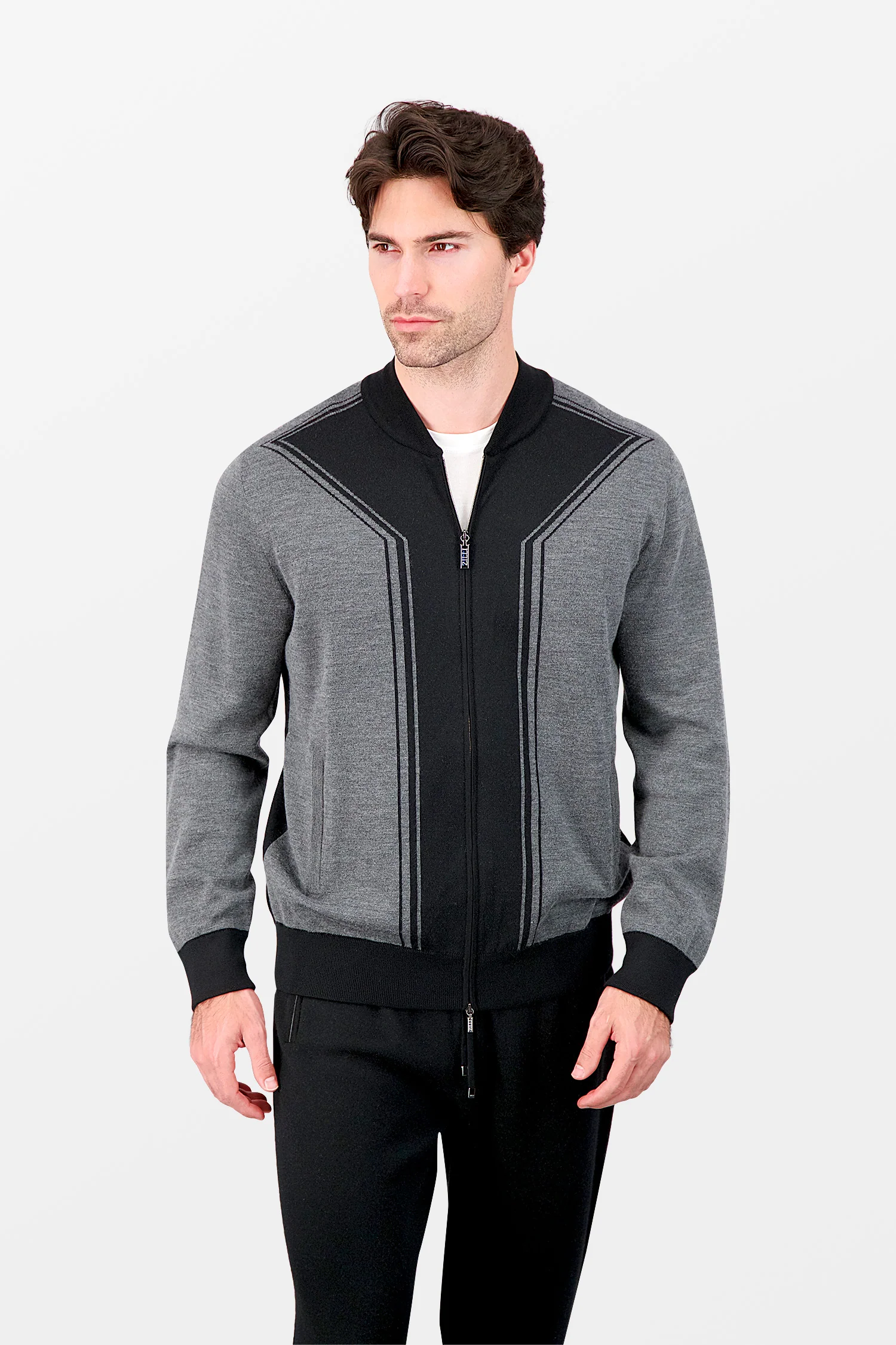 Zilli Black/Grey Jogging Tracksuit - Image 7