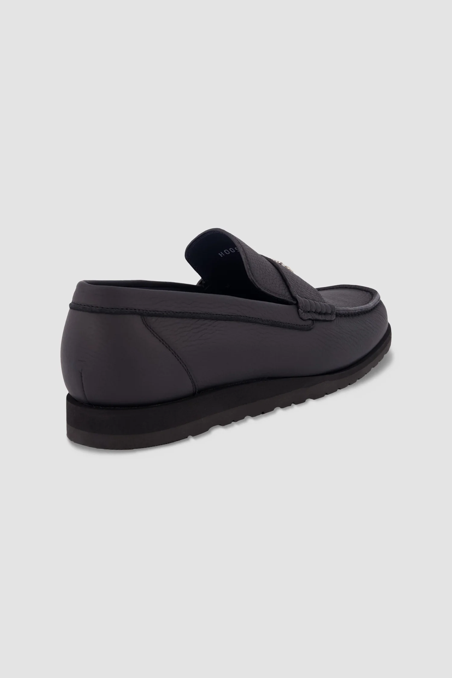 Zilli Black Hand Sew With Lion De Moccasins - Image 4