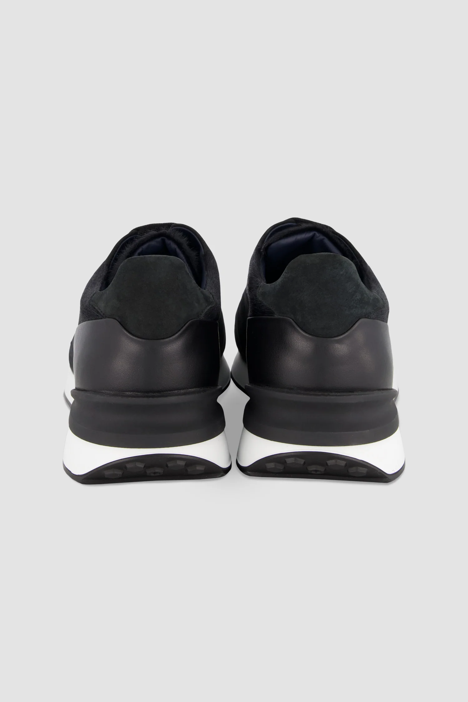 Zilli Black Leather and Suede Sneakers - Image 4
