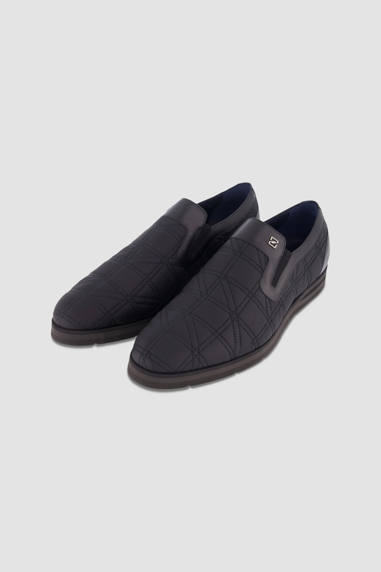 Zilli Black Quilted Slip-ons - Image 2