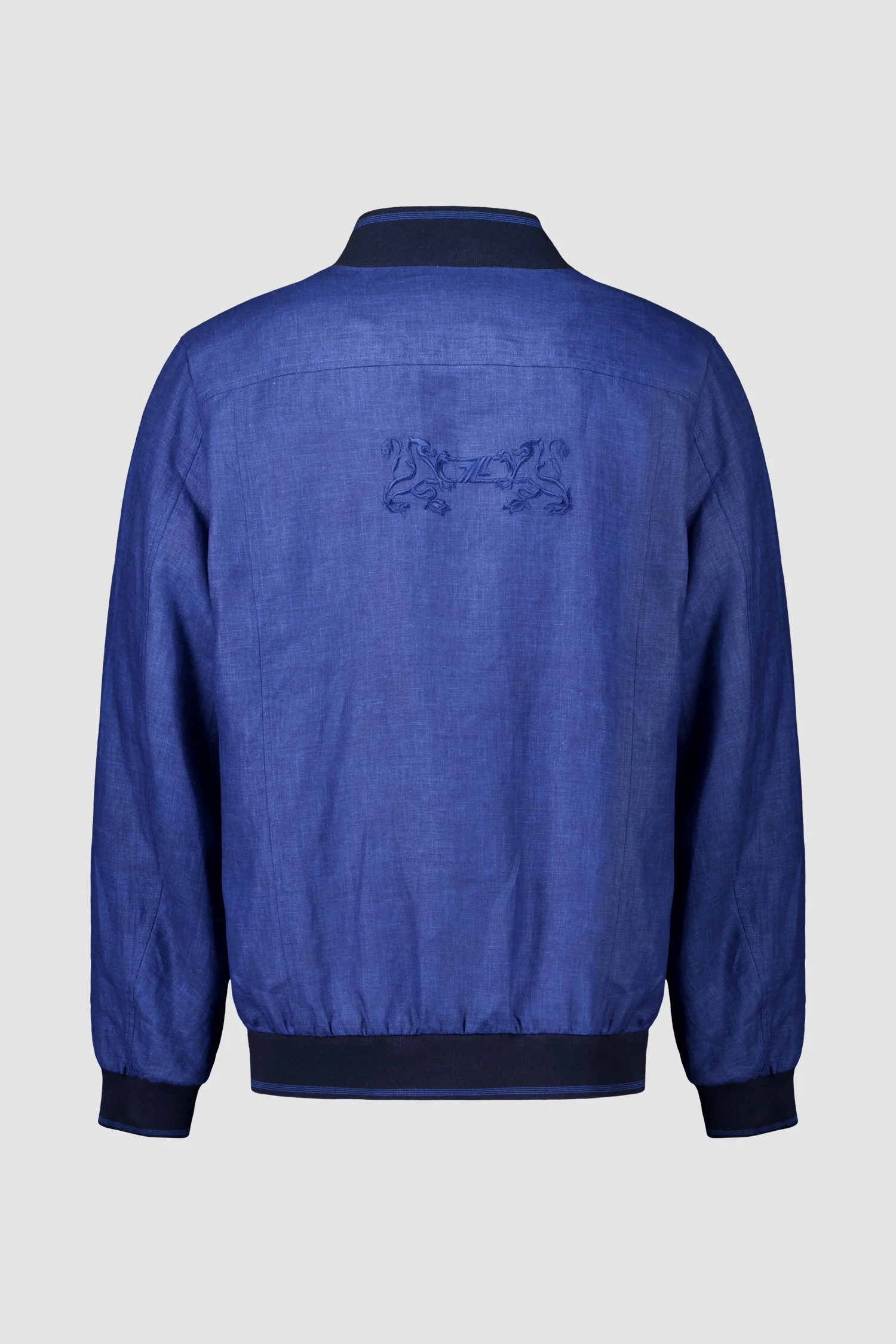 Zilli Blue Linen Overshirt - Image 2