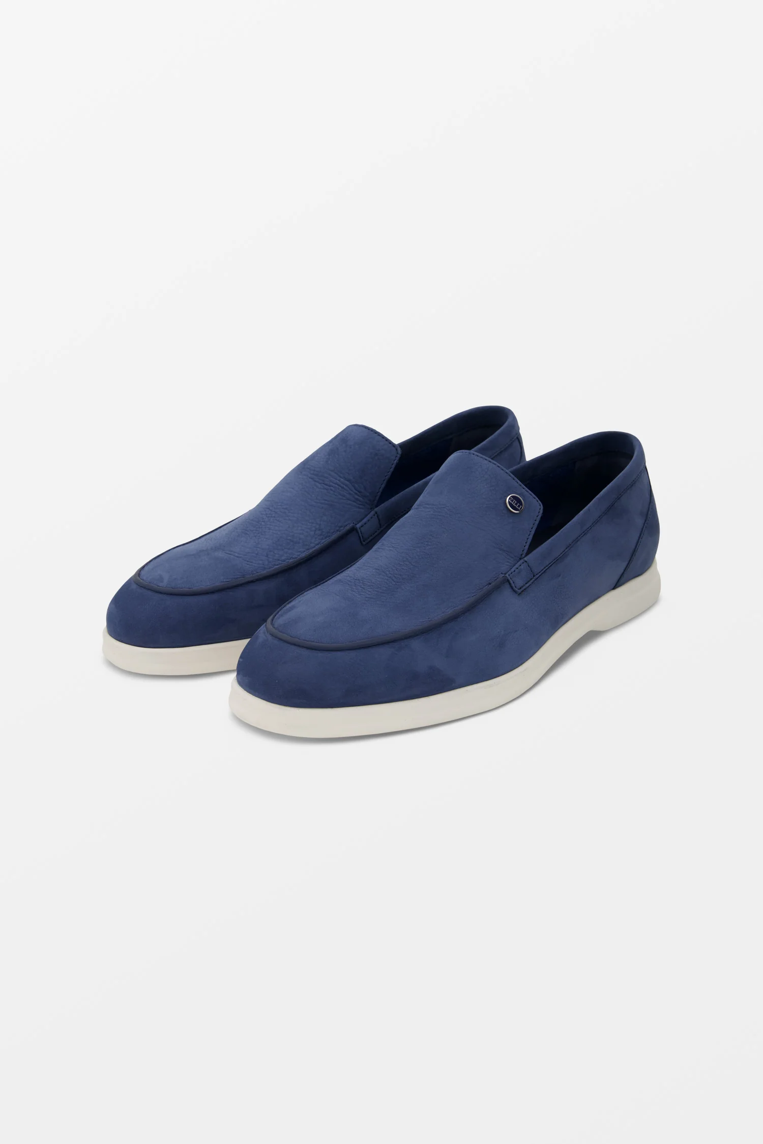 Zilli Blue Nubuck Casual Loafers - Image 2