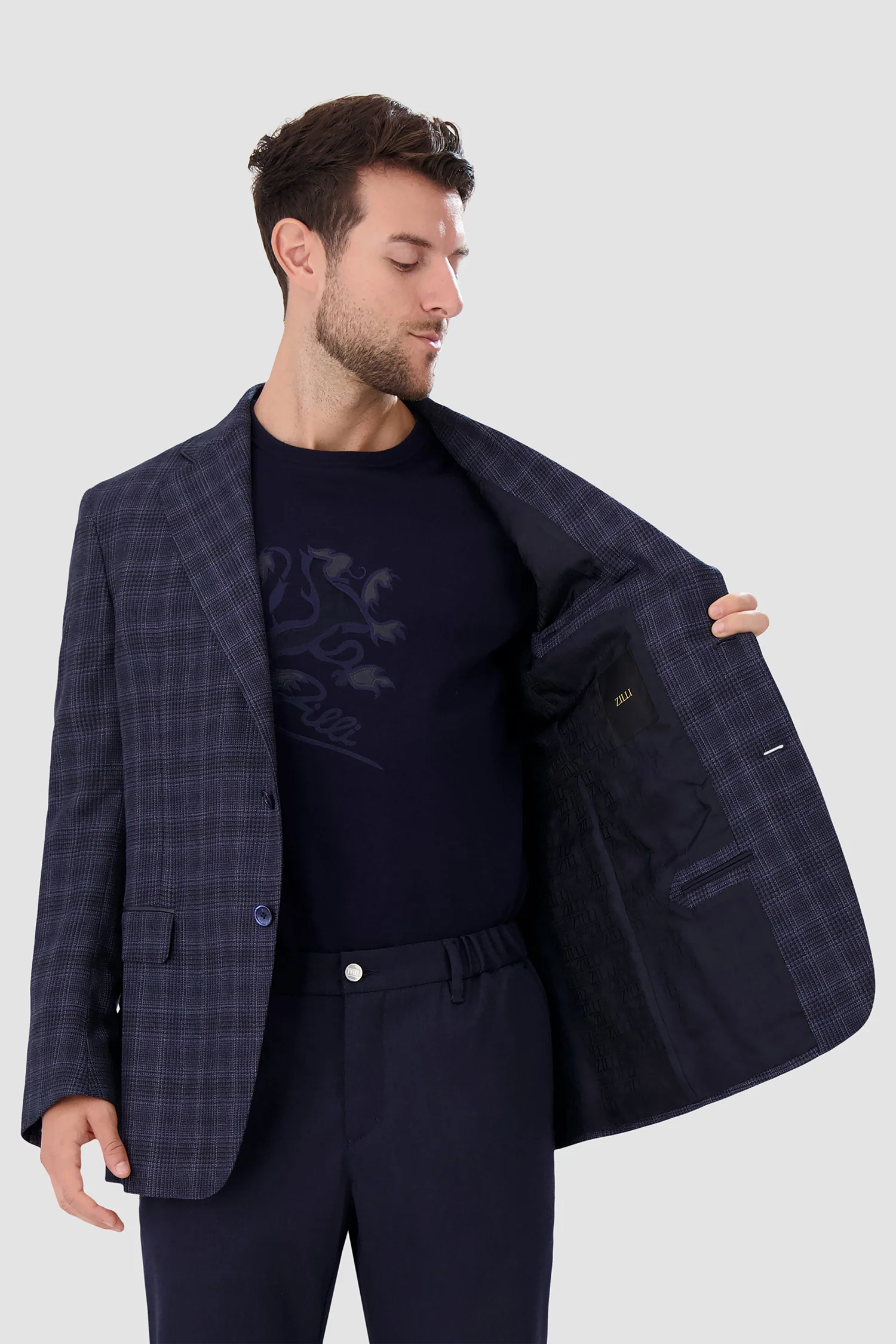 Zilli Blue Paris Whole Lined Blazer - Image 5