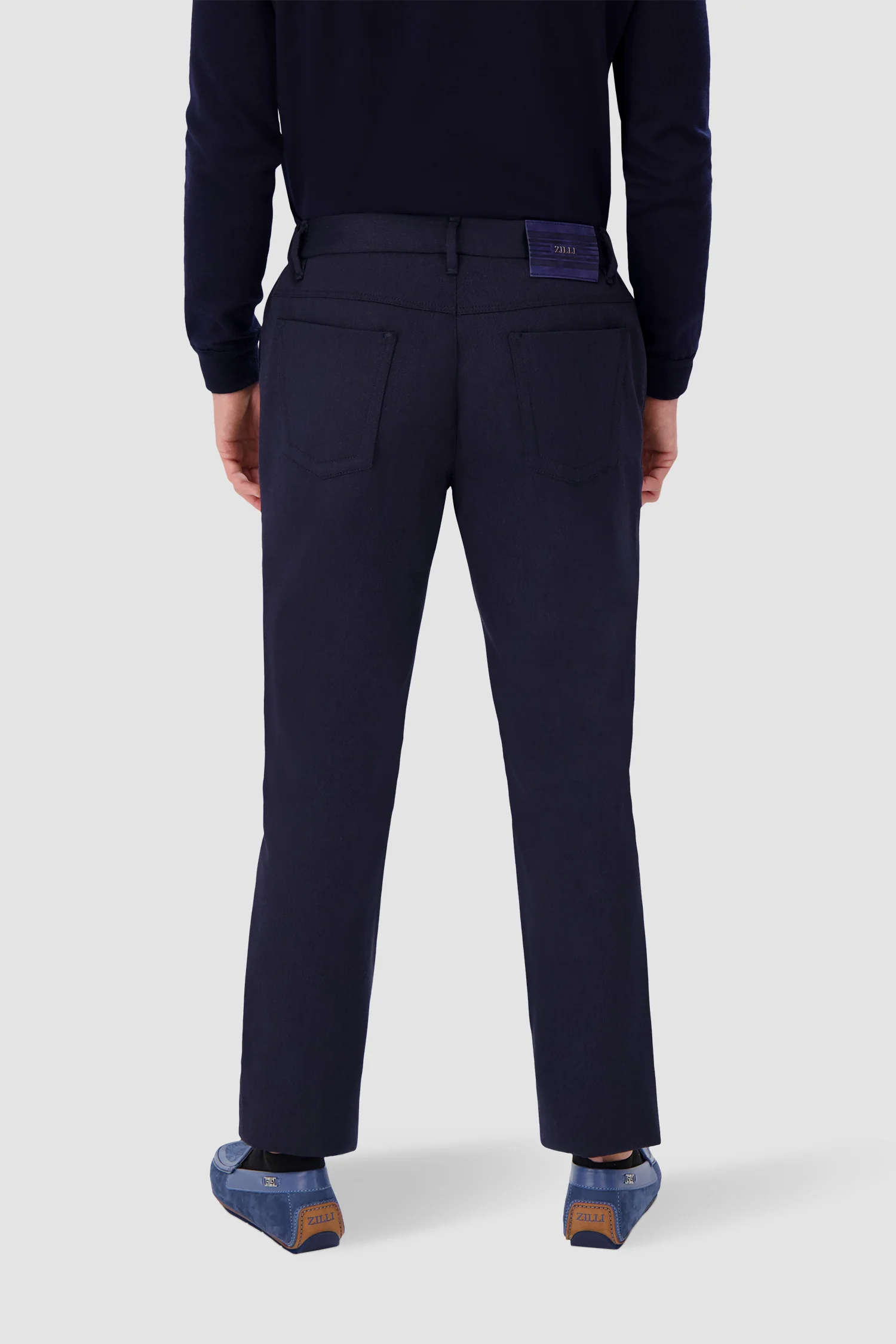 Zilli Navy Trousers - Image 4